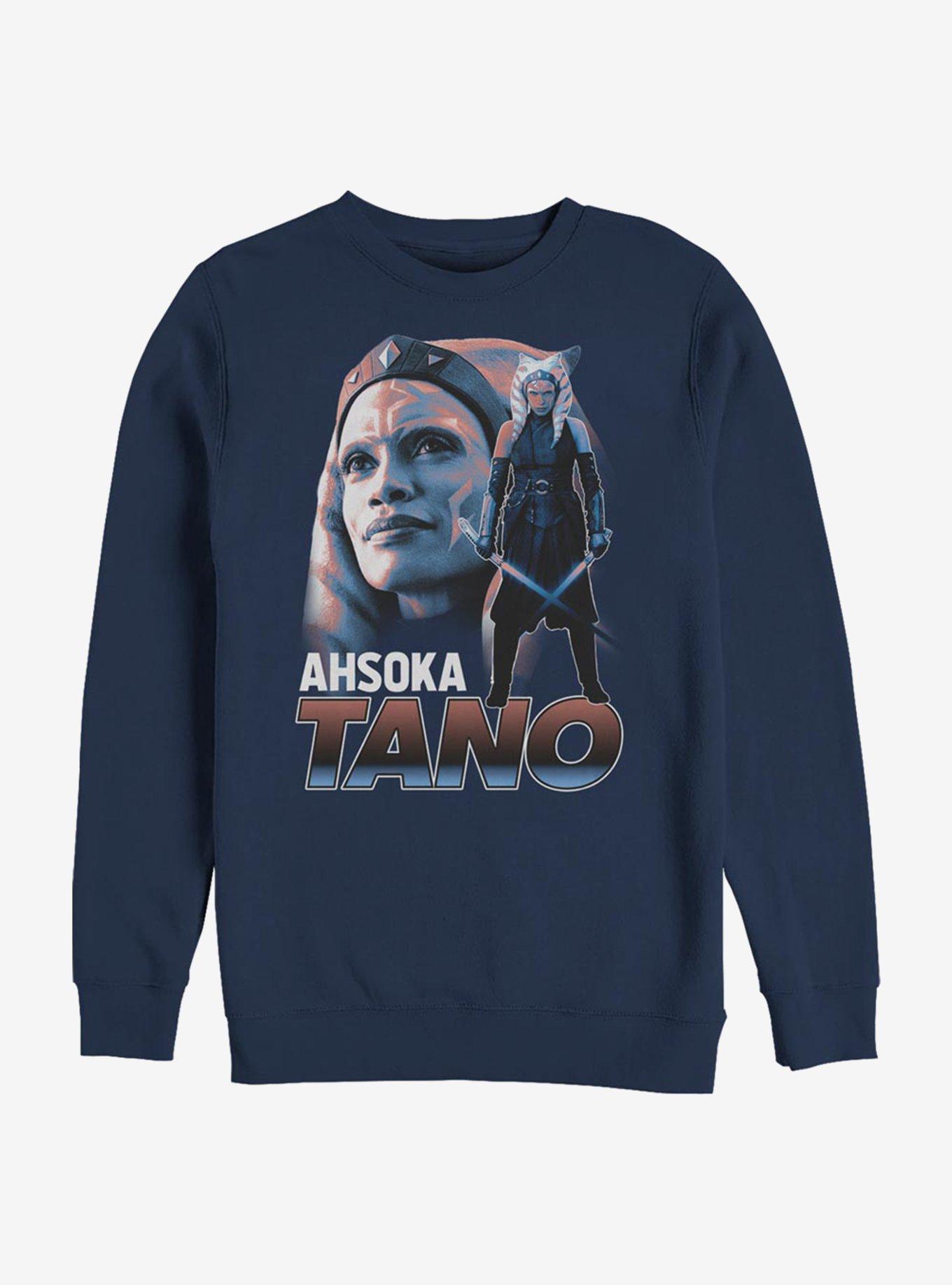 Star Wars The Mandalorian Ahsoka Tano Trainer Crew Sweatshirt, NAVY, hi-res