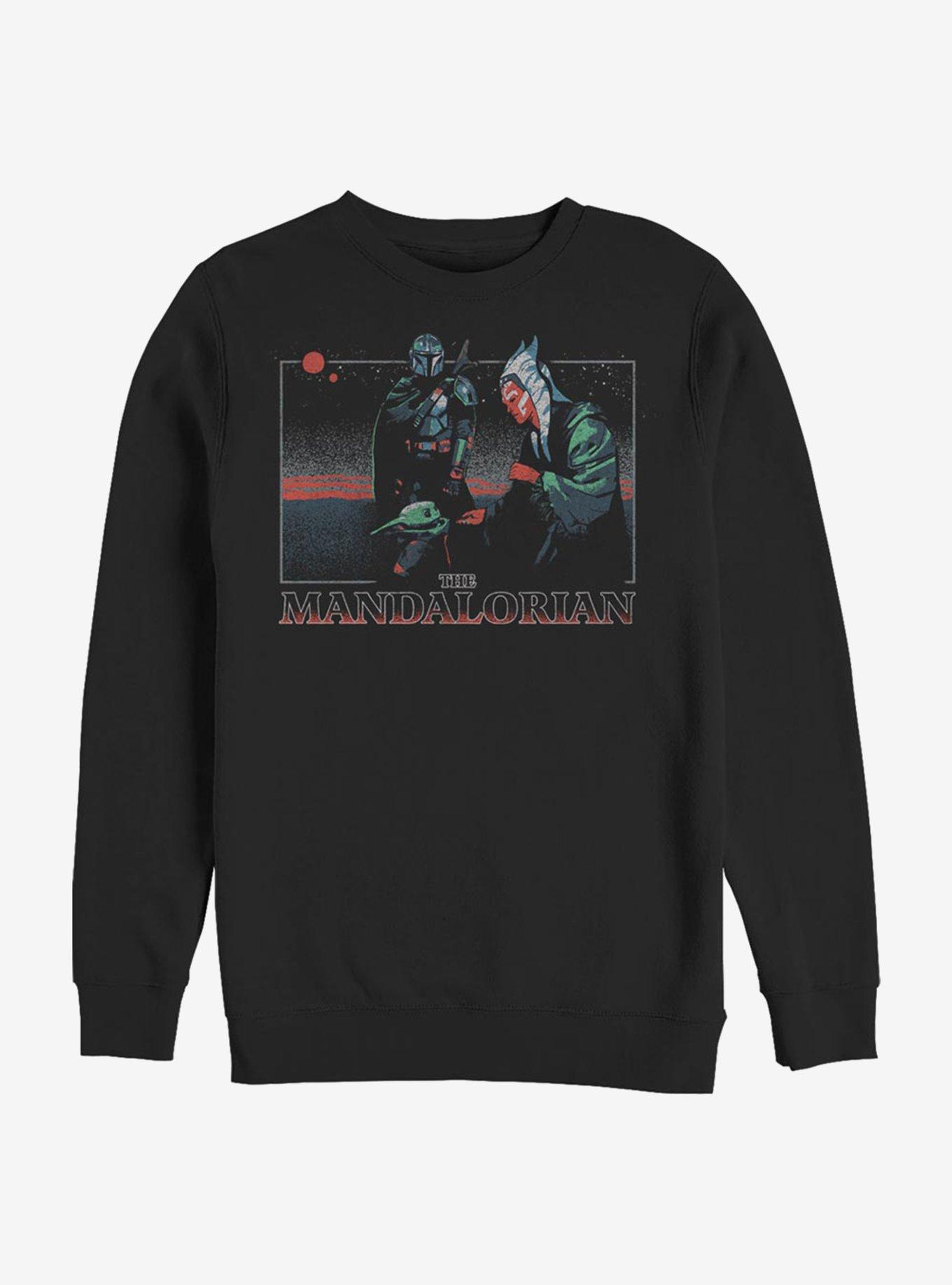 Star Wars The Mandalorian Is This The Way Crew Sweatshirt, BLACK, hi-res