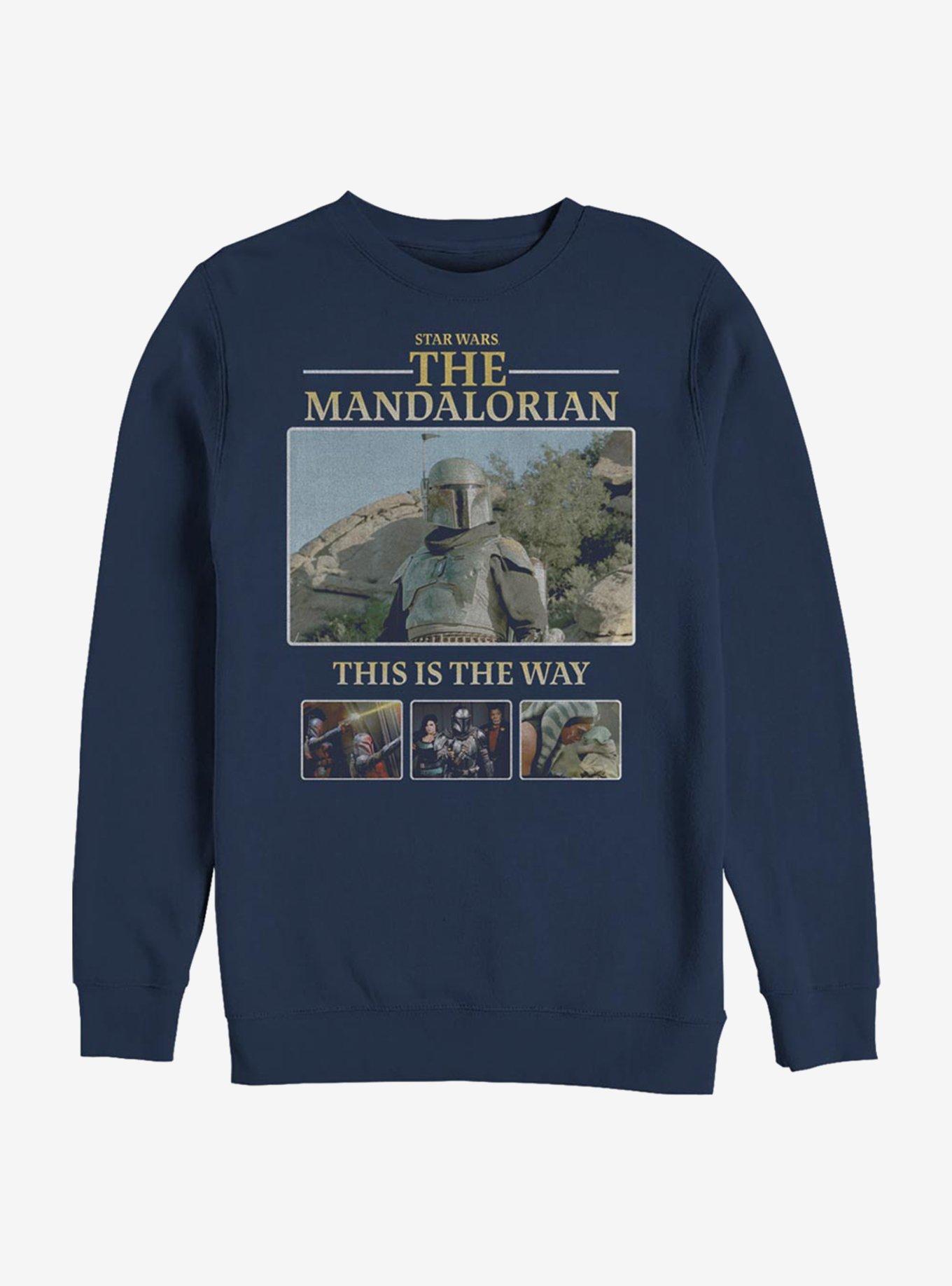 Star Wars The Mandalorian This Is The Way Team Crew Sweatshirt, NAVY, hi-res