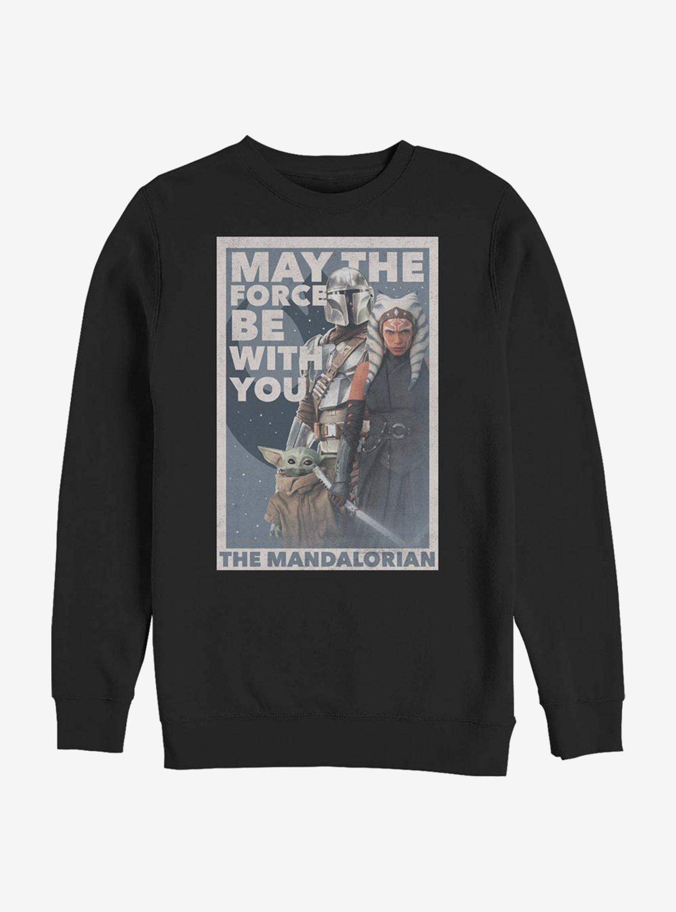 Star Wars The Mandalorian This Is The Force Crew Sweatshirt, BLACK, hi-res