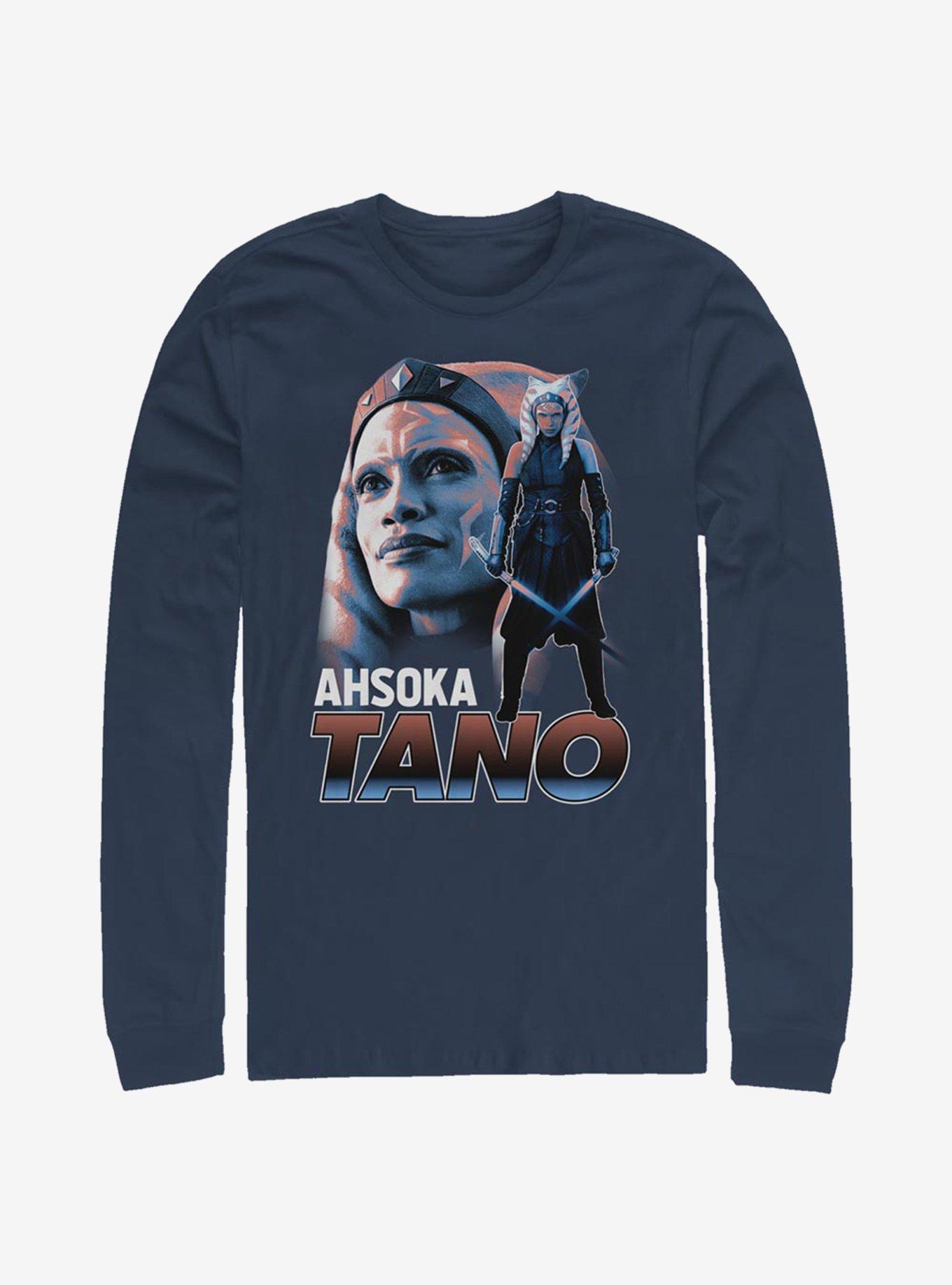 Star Wars The Mandalorian Ahsoka Tano Trainer Long-Sleeve T-Shirt, NAVY, hi-res