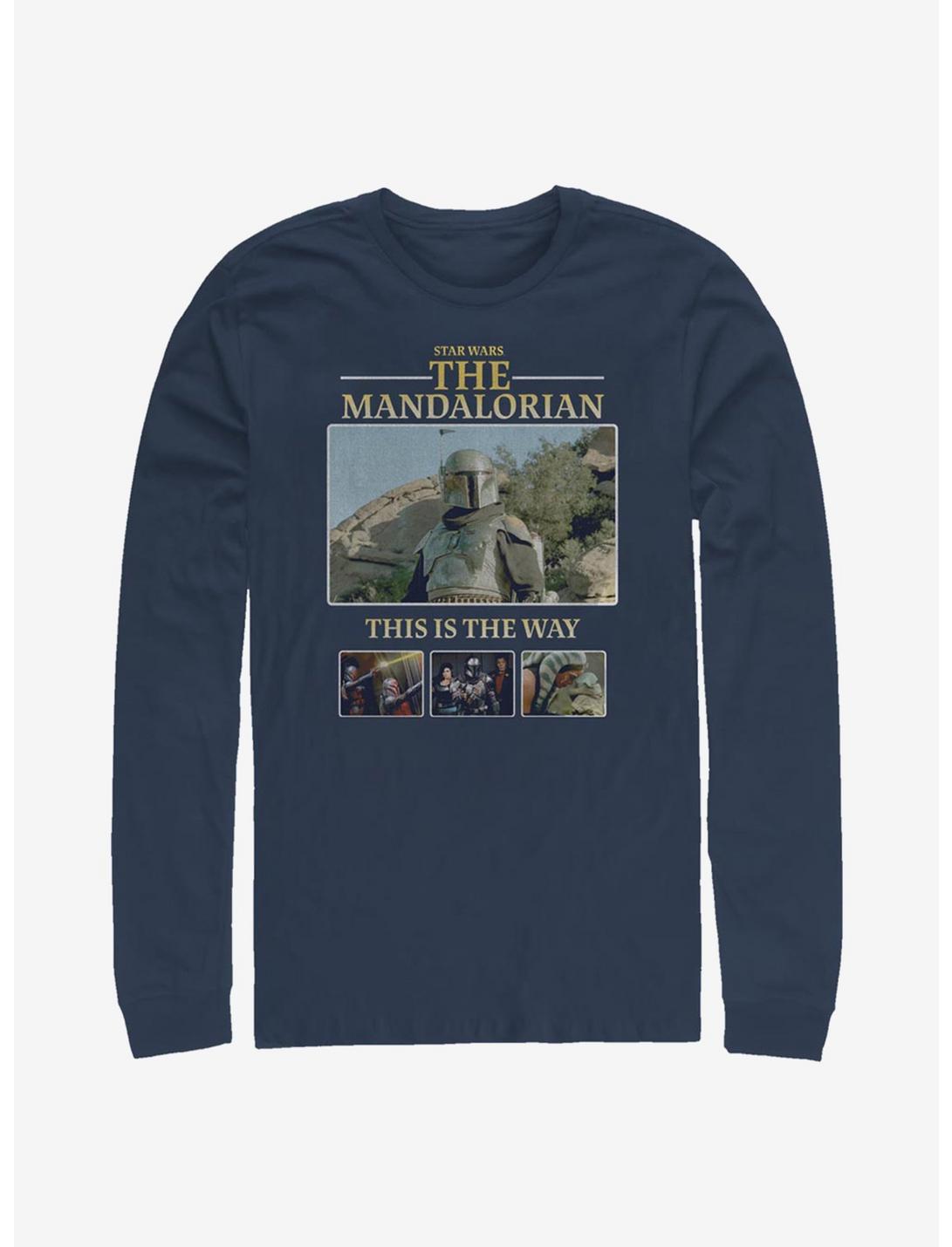 Star Wars The Mandalorian This Is The Way Team Long-Sleeve T-Shirt, NAVY, hi-res