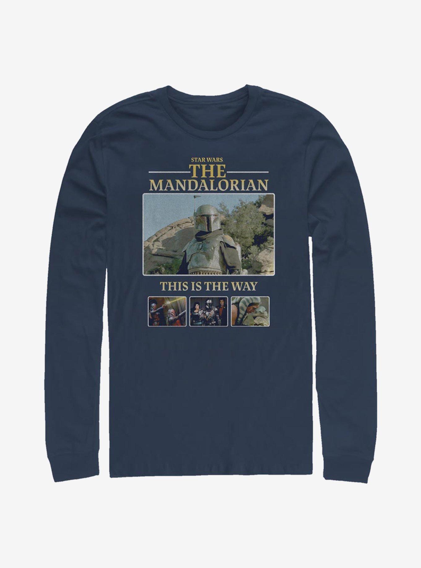 Star Wars The Mandalorian This Is The Way Team Long-Sleeve T-Shirt, NAVY, hi-res