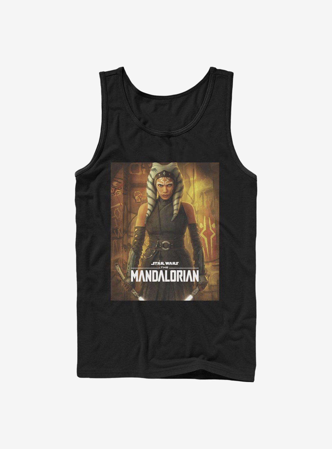 Star Wars The Mandalorian Ahsoka Poster Tank, BLACK, hi-res