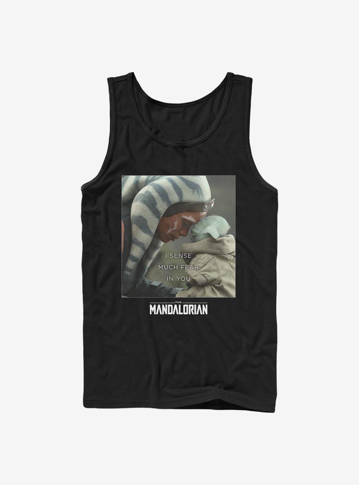 Star Wars The Mandalorian Ahsoka Tano Sense Fear The Child Tank, BLACK, hi-res
