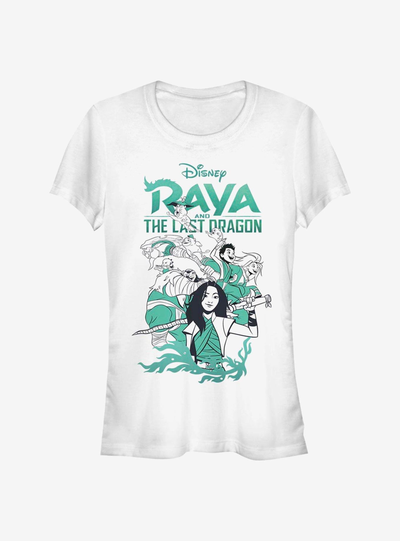 Disney Raya and the Last Dragon Characters Girls T-Shirt, WHITE, hi-res