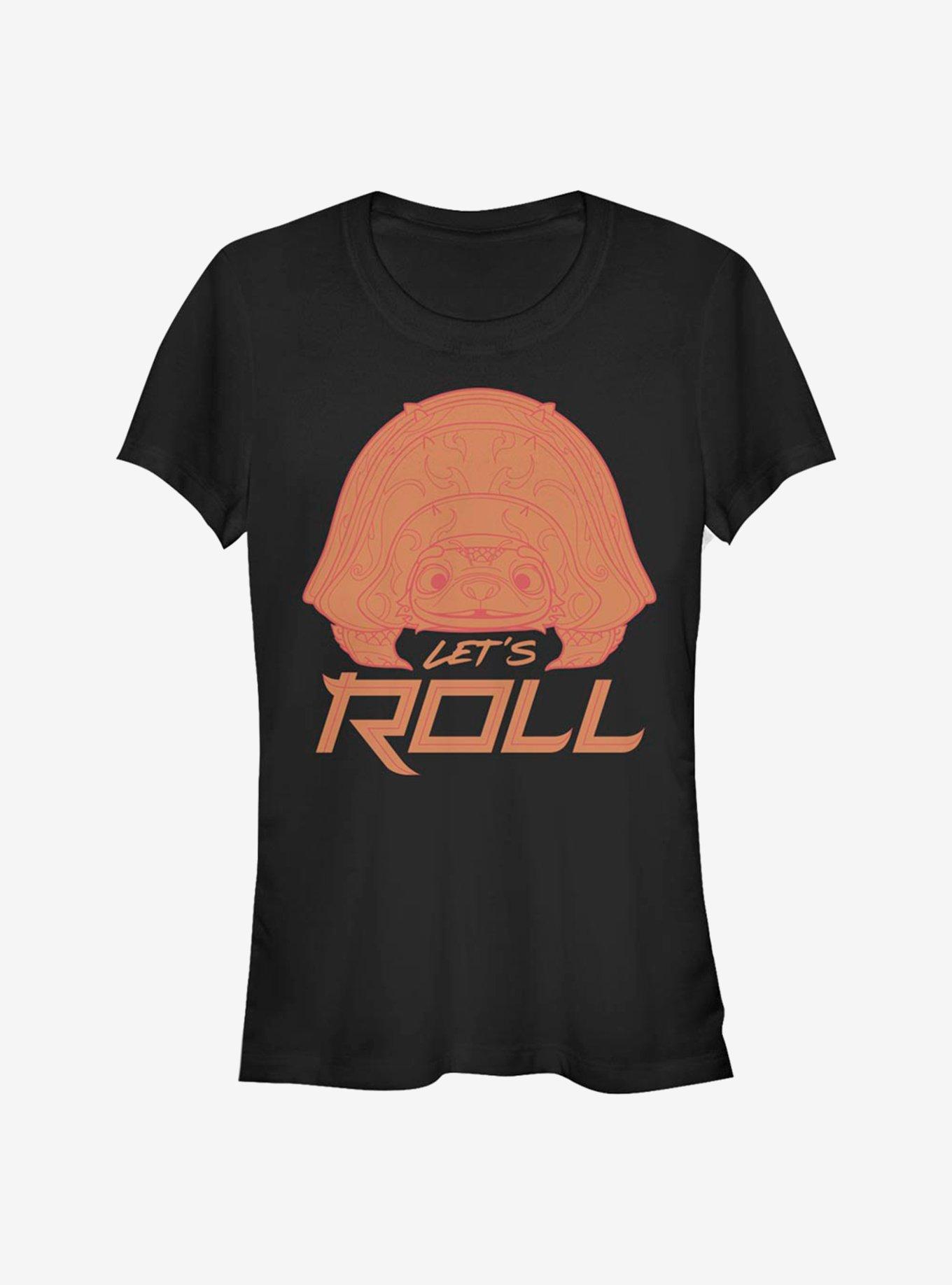 Disney Raya and the Last Dragon Let's Roll Girls T-Shirt, BLACK, hi-res