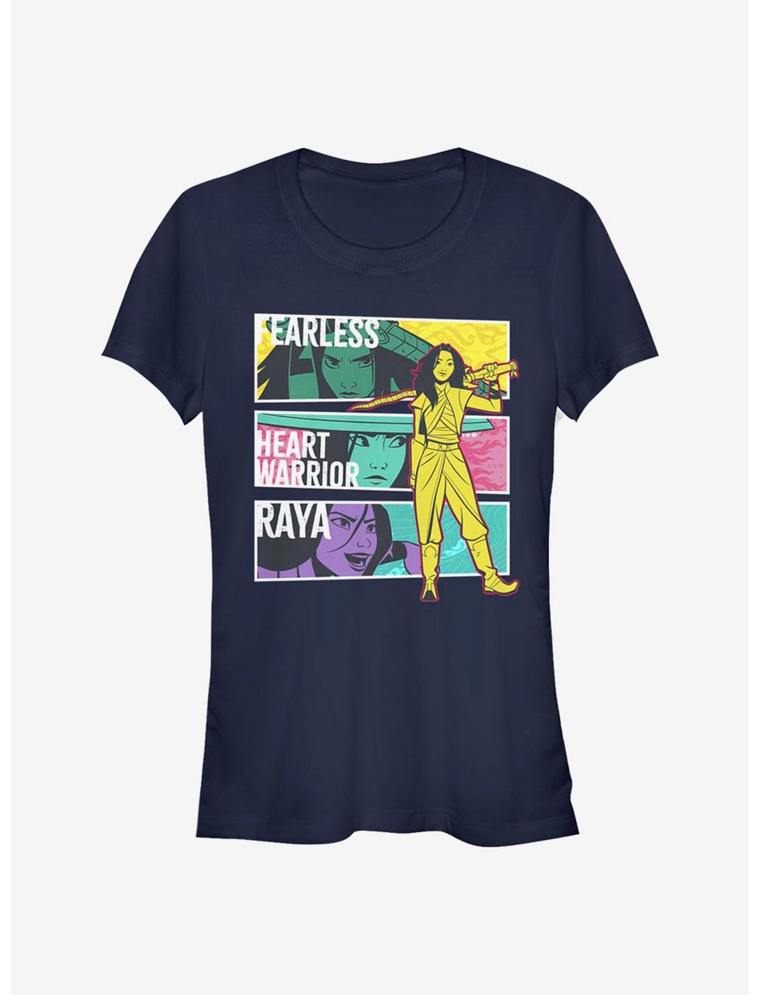 Disney Raya and the Last Dragon Raya Boxup Girls T-Shirt, NAVY, hi-res