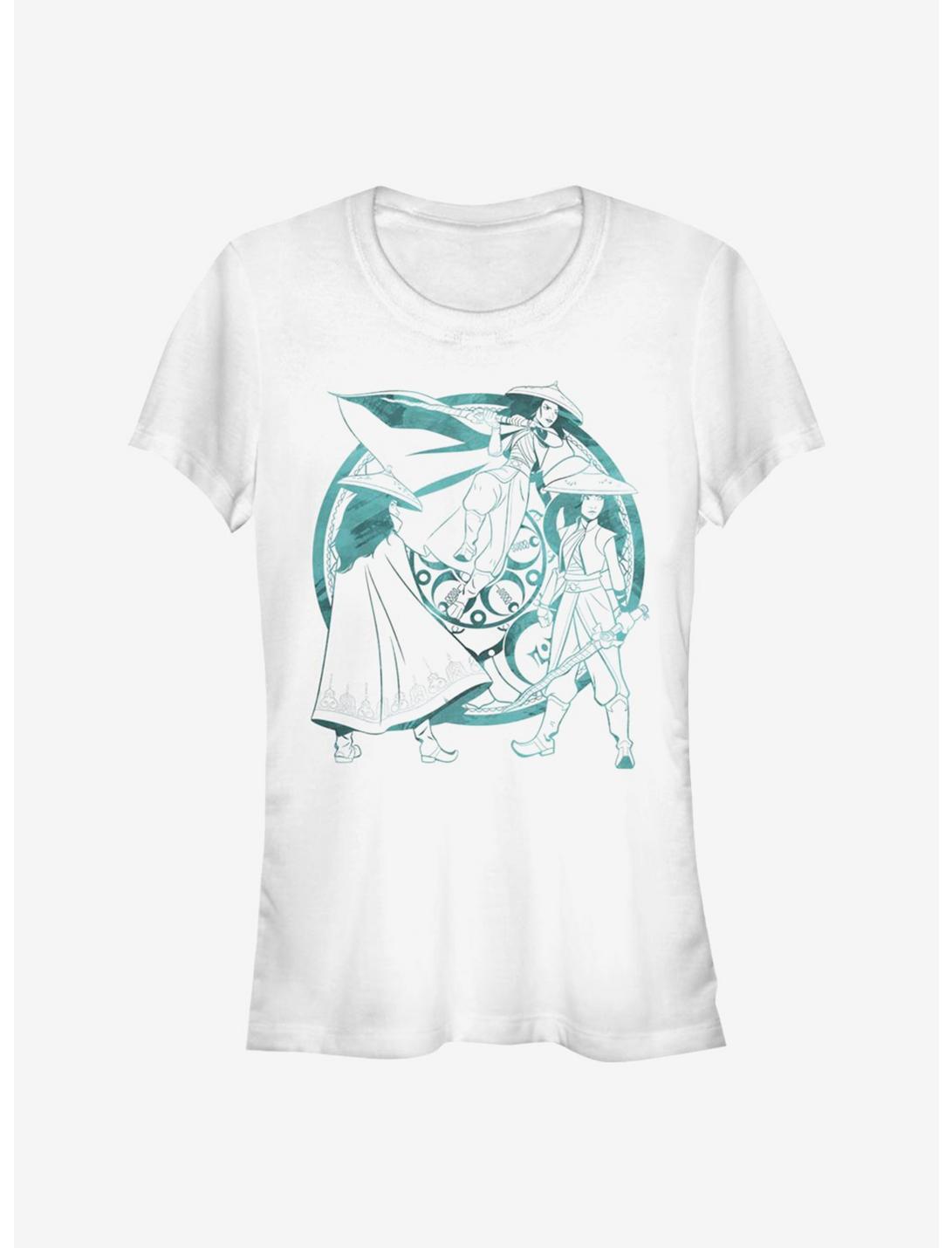 Disney Raya and the Last Dragon Raya Watercolor Girls T-Shirt, WHITE, hi-res