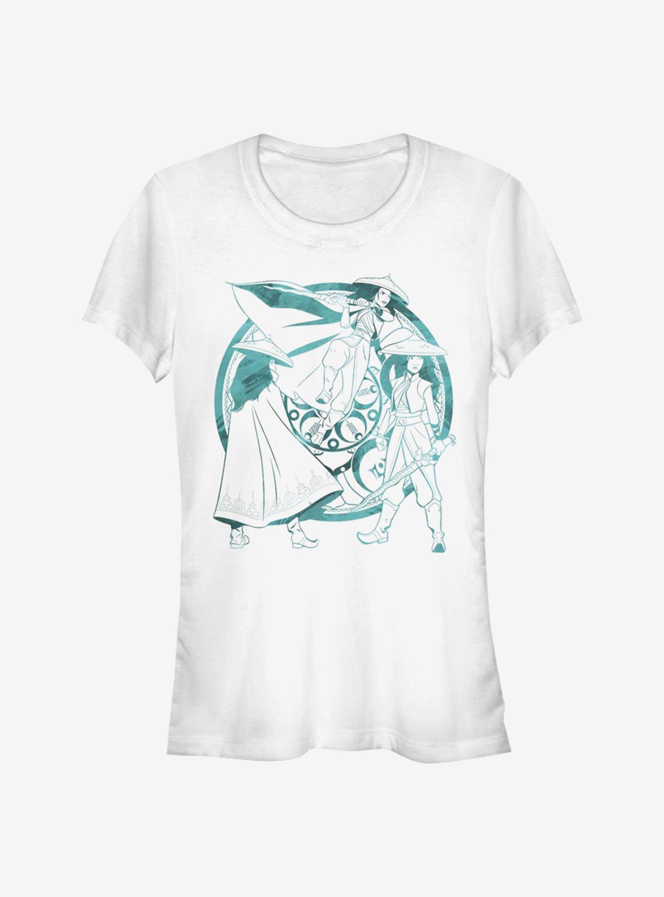 Disney Raya and the Last Dragon Raya Watercolor Girls T-Shirt, WHITE, hi-res