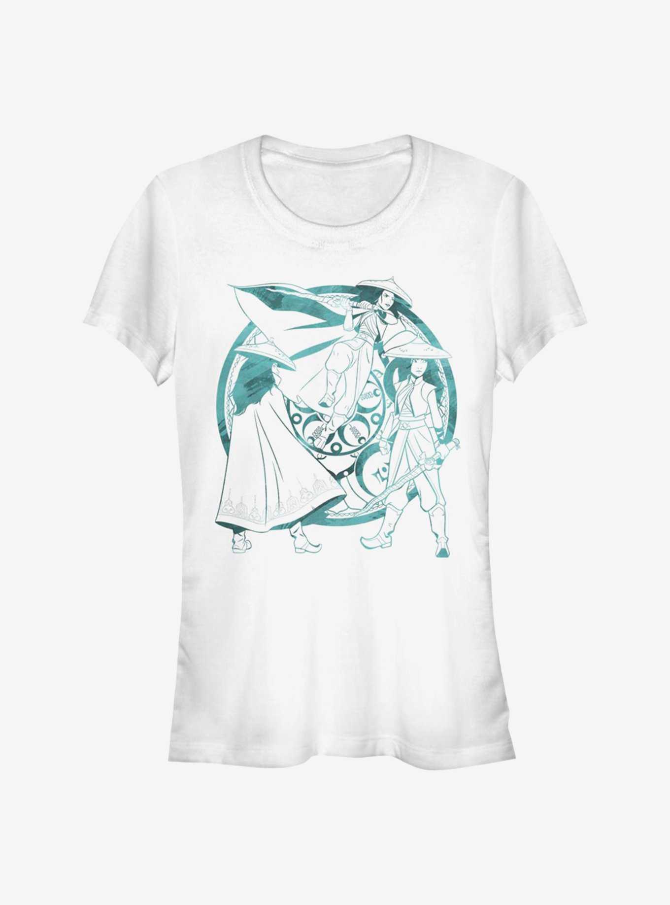 Disney Raya and the Last Dragon Raya Watercolor Girls T-Shirt, WHITE, hi-res