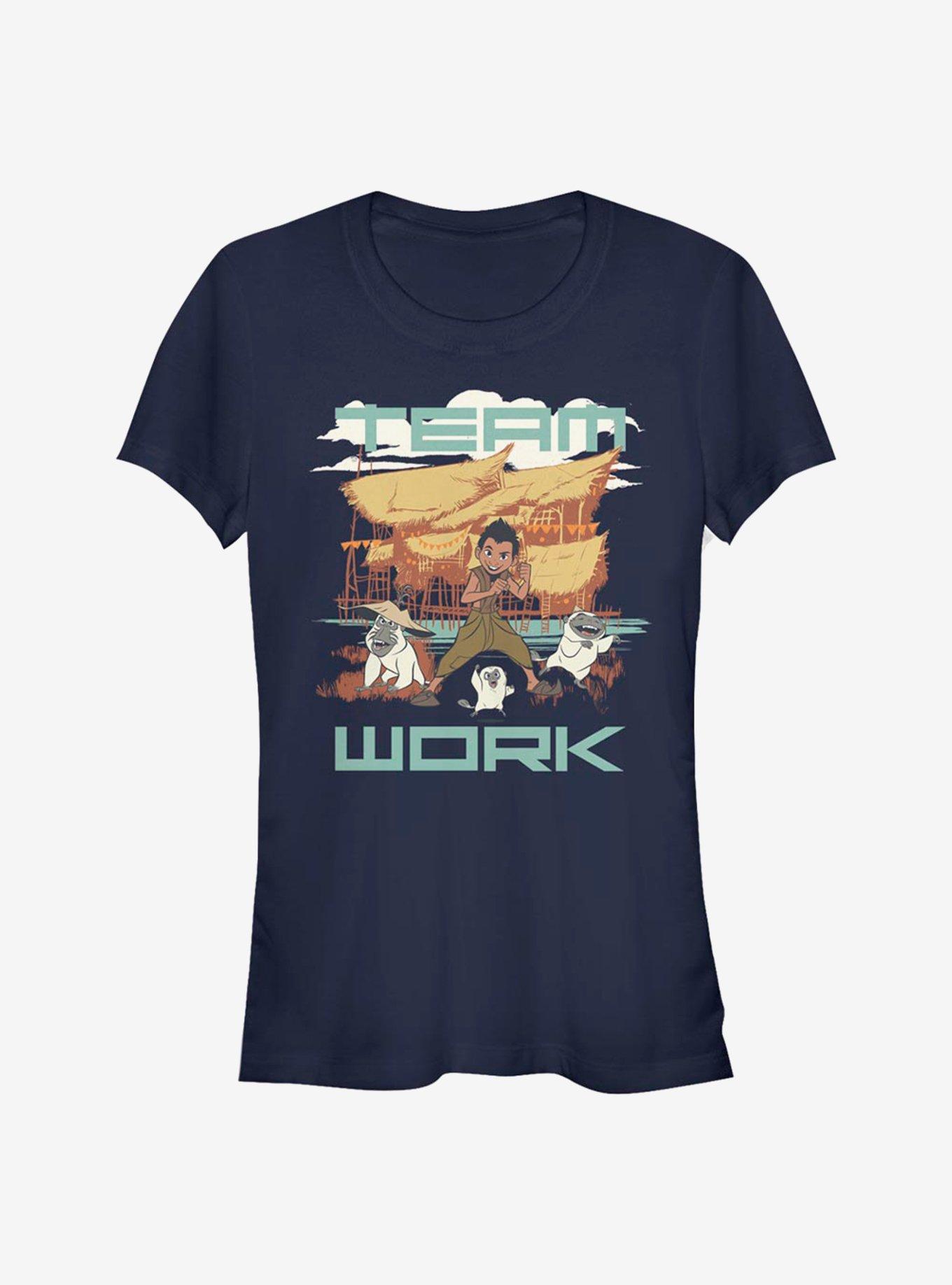 Disney Raya and the Last Dragon Team Work Girls T-Shirt, NAVY, hi-res