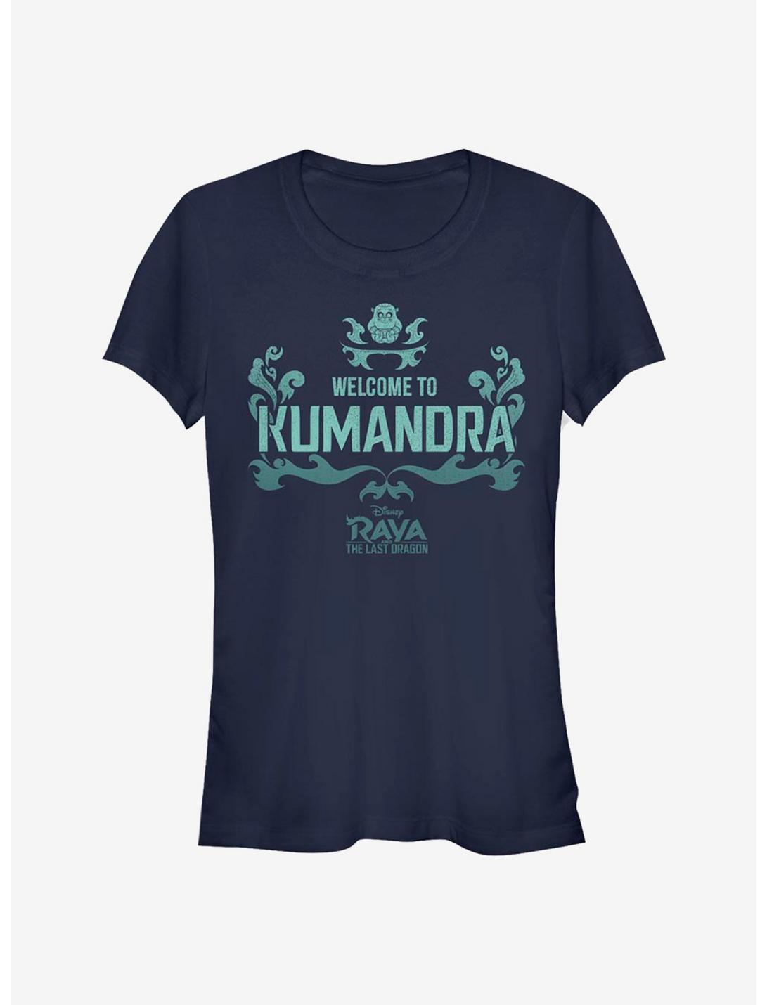 Disney Raya and the Last Dragon Welcome To Kumandra Girls T-Shirt, NAVY, hi-res