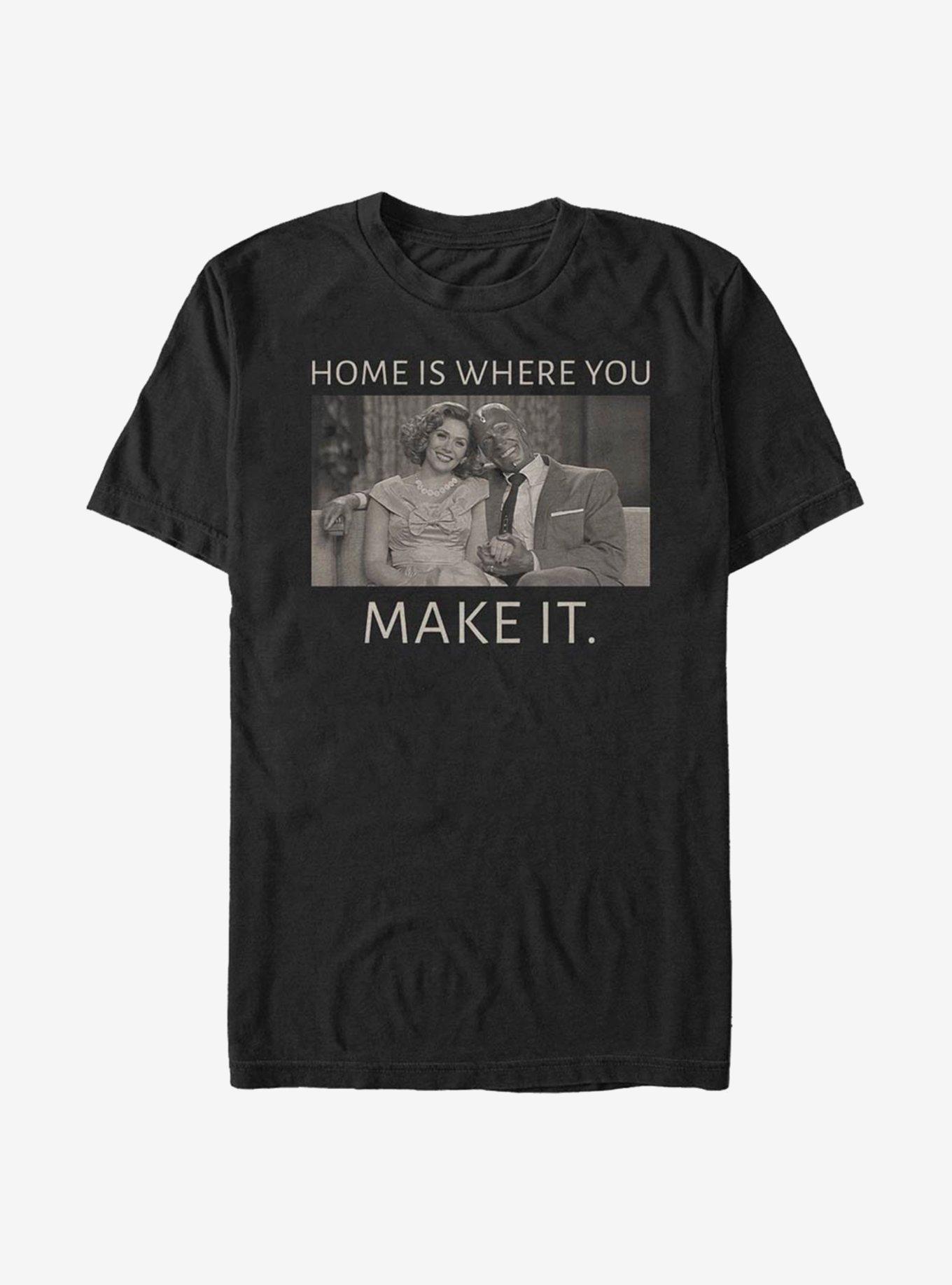 Marvel WandaVision Home Is Where You Make It T-Shirt, BLACK, hi-res
