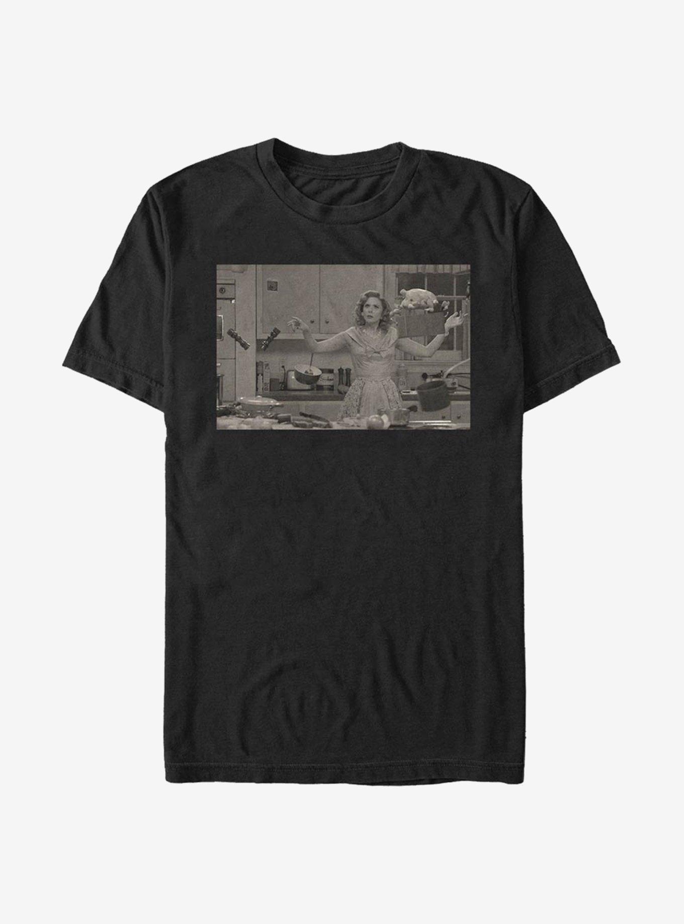 Marvel WandaVision Kitchen Scene T-Shirt, BLACK, hi-res