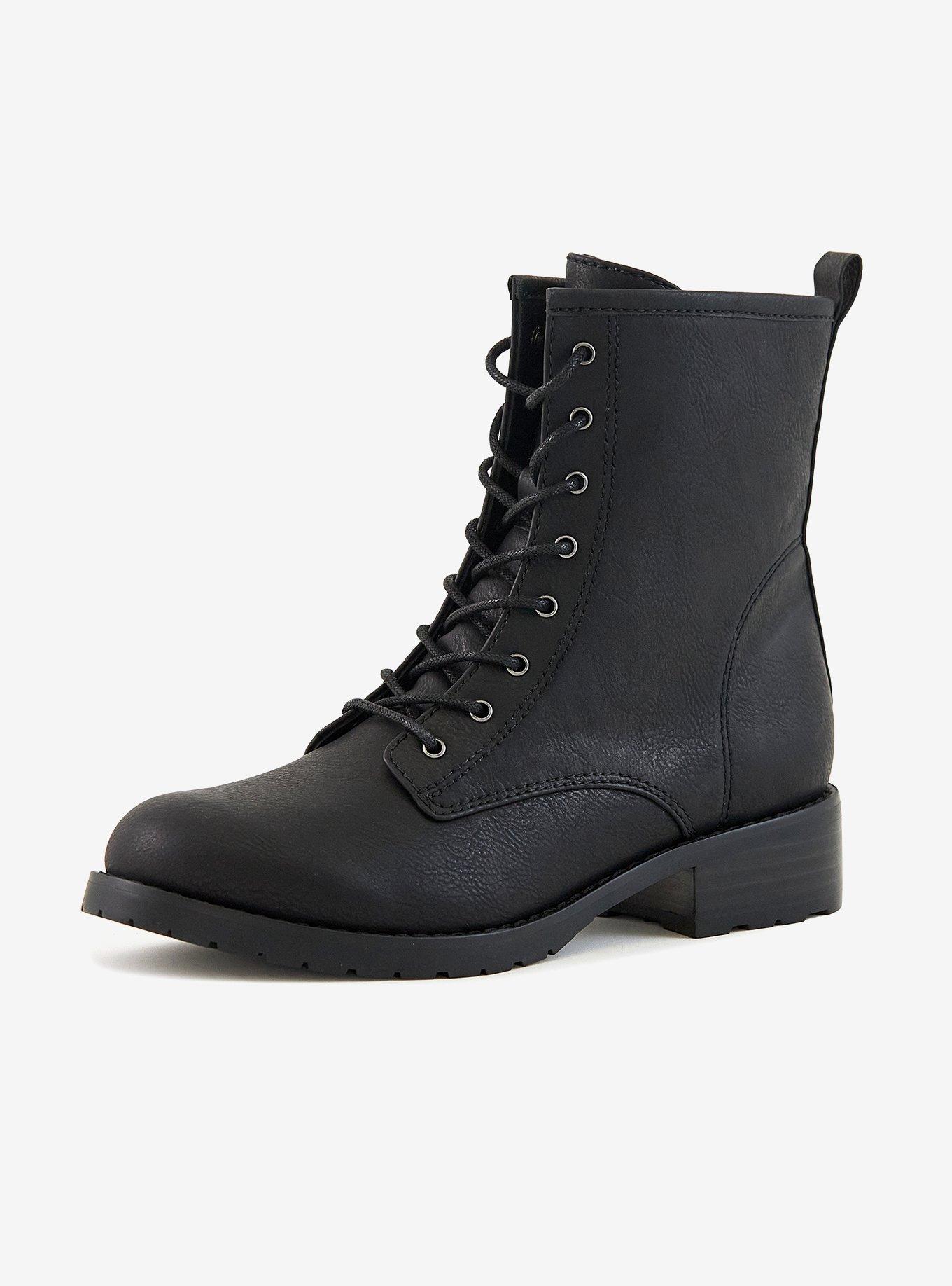 Combat Boot Black | Hot Topic