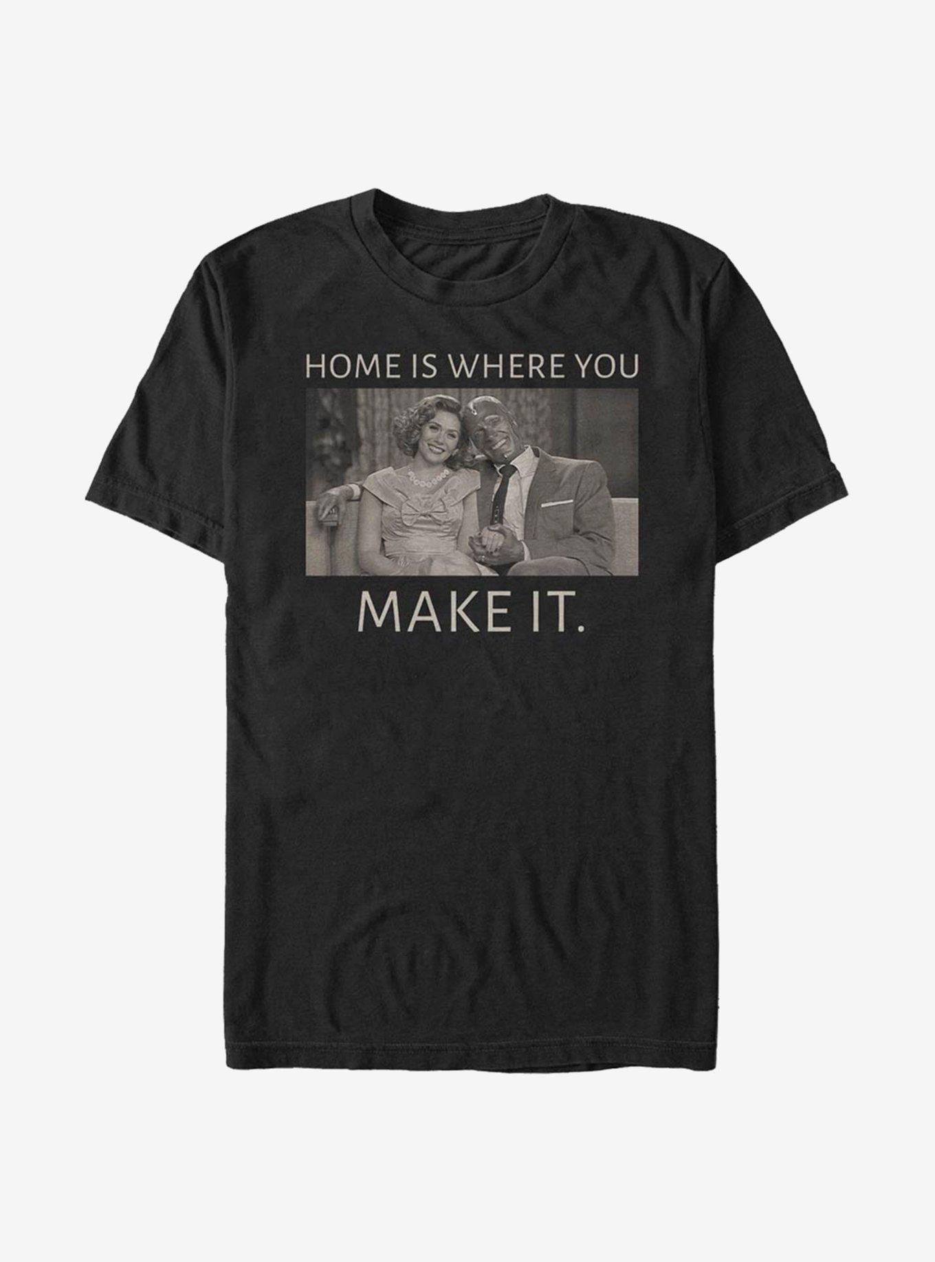 Marvel WandaVision Home Is Where You Make It T-Shirt, BLACK, hi-res view 1