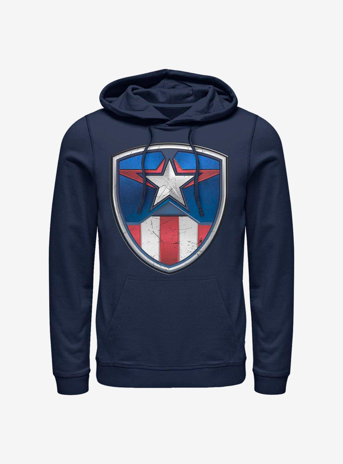 Marvel Captain America Captain Crest Hoodie, NAVY, hi-res