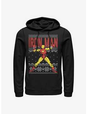 Marvel Iron Man Holiday Pattern Hoodie, , hi-res