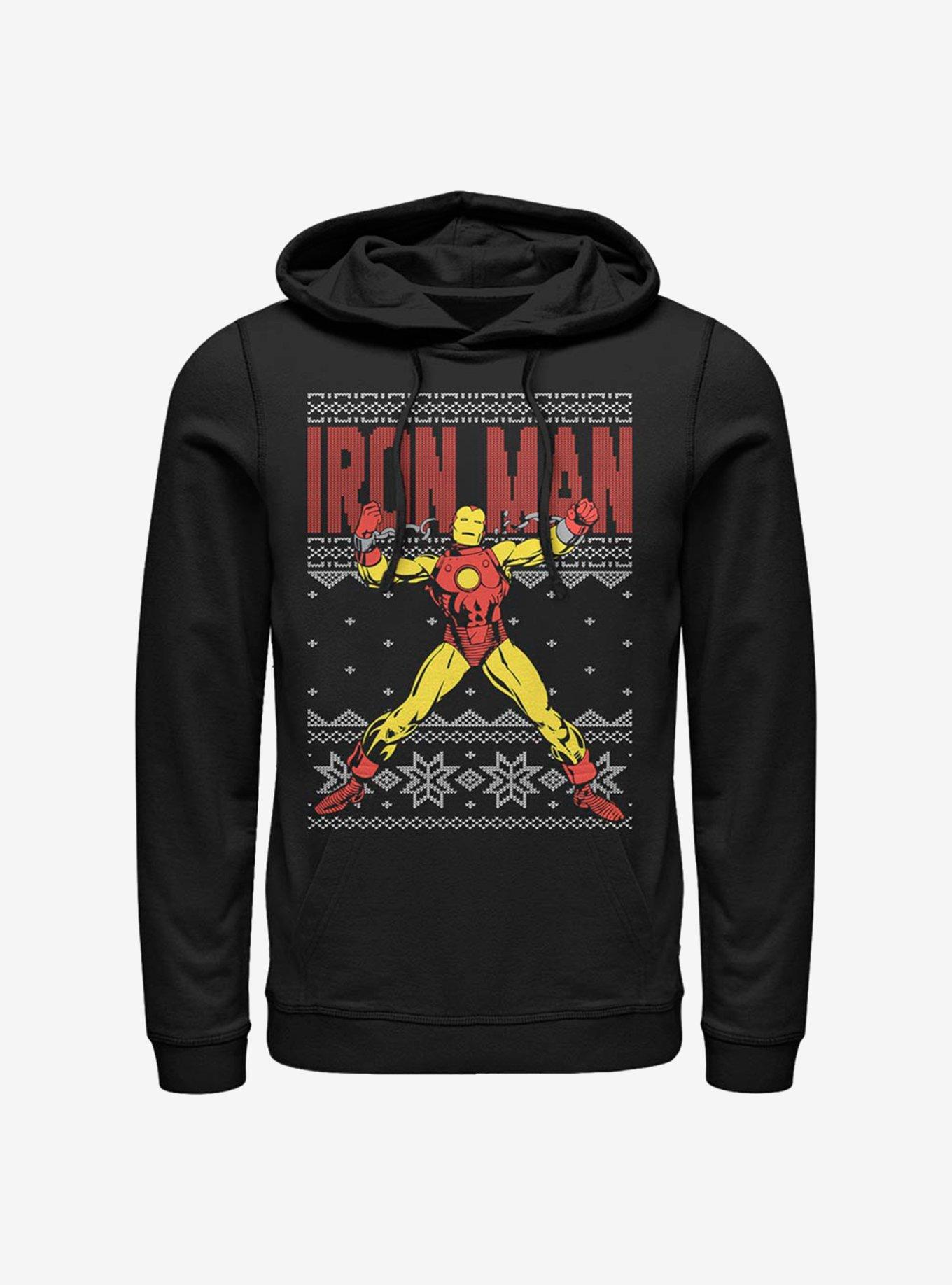 Marvel Iron Man Holiday Pattern Hoodie, , hi-res