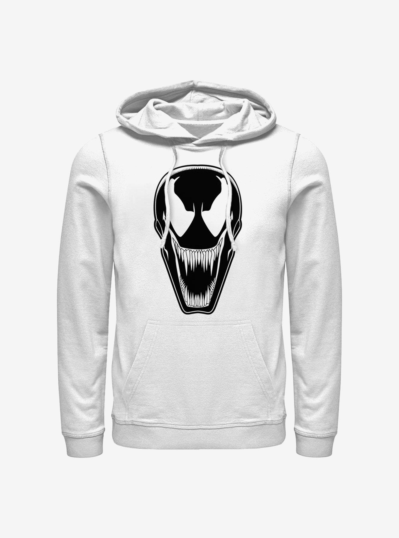 Marvel Venom Face Hoodie WHITE BoxLunch