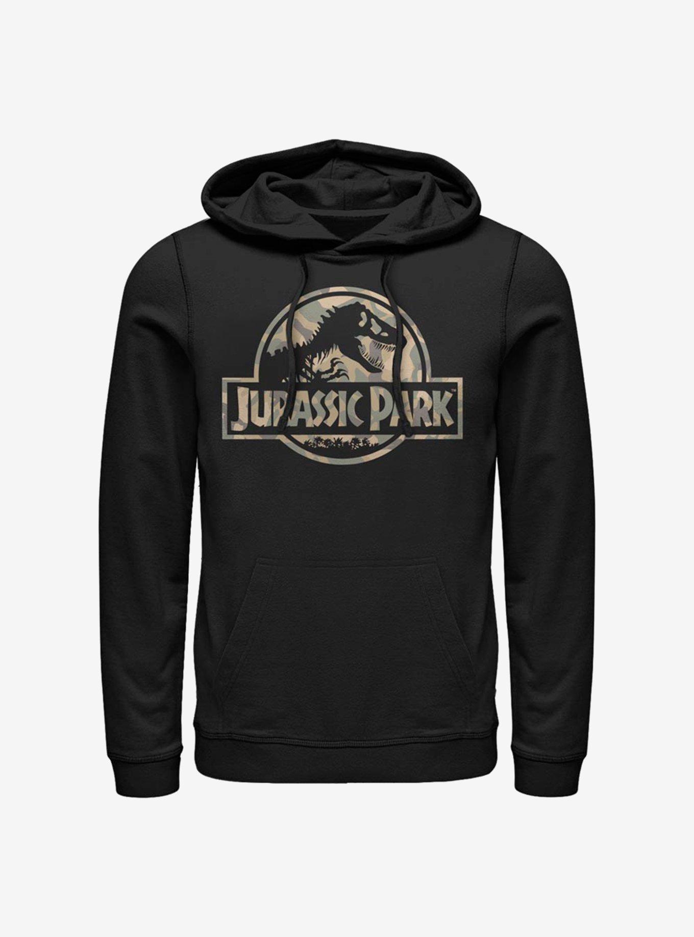 Jurassic Park Camo Logo Hoodie, , hi-res