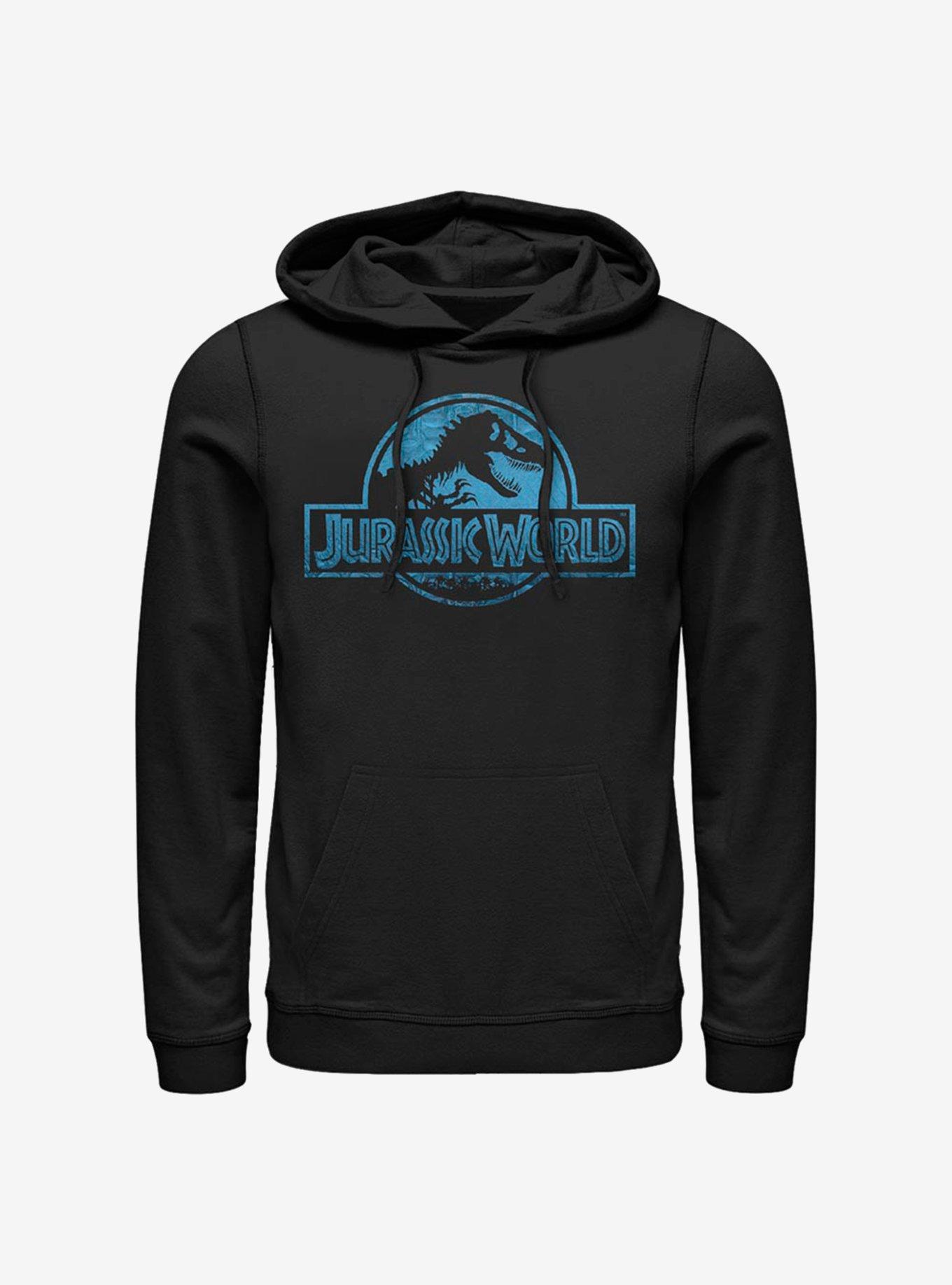 Jurassic Park Scales Logo Hoodie, BLACK, hi-res