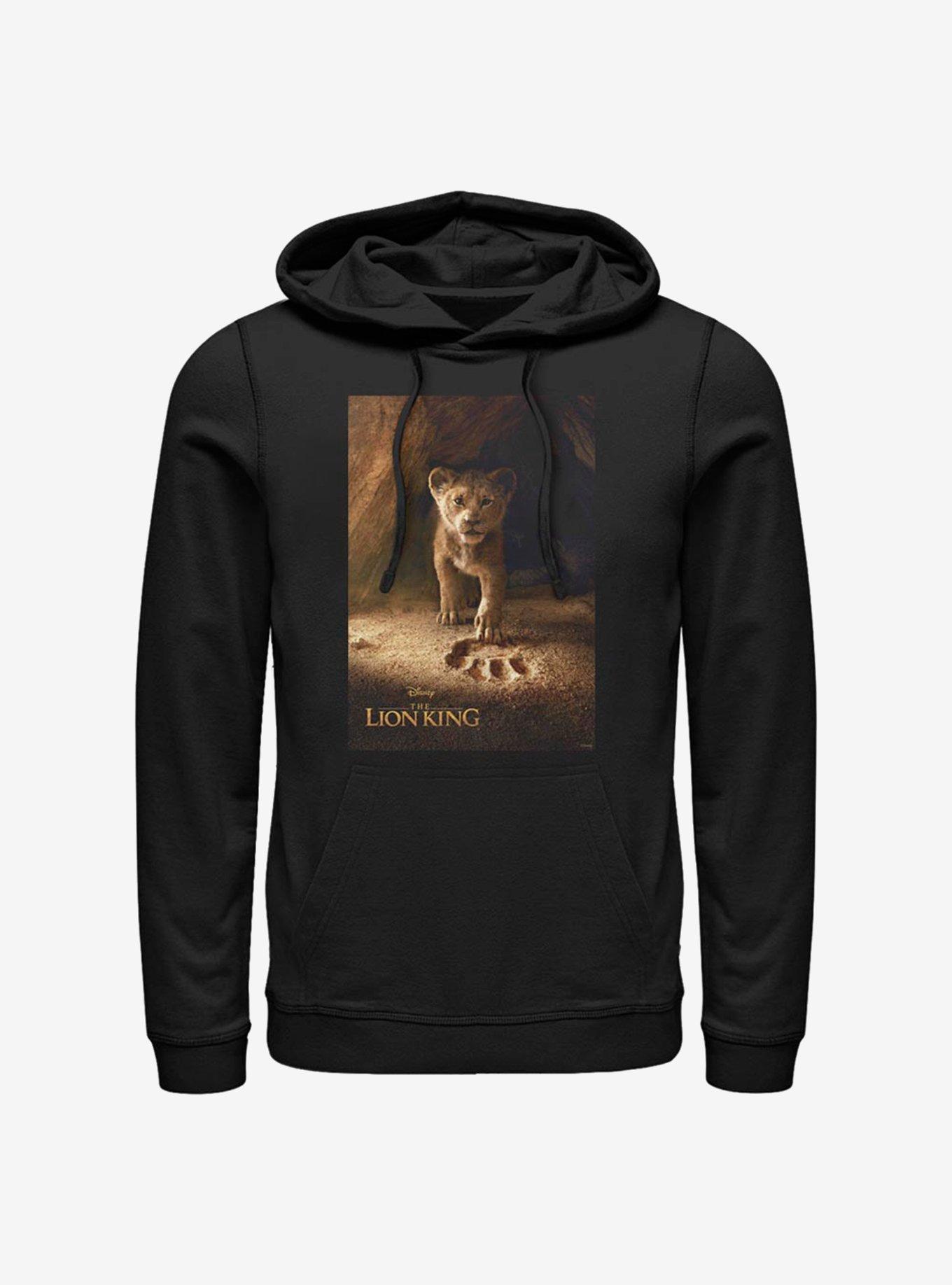 Disney The Lion King Live Action Simba Poster Hoodie, BLACK, hi-res