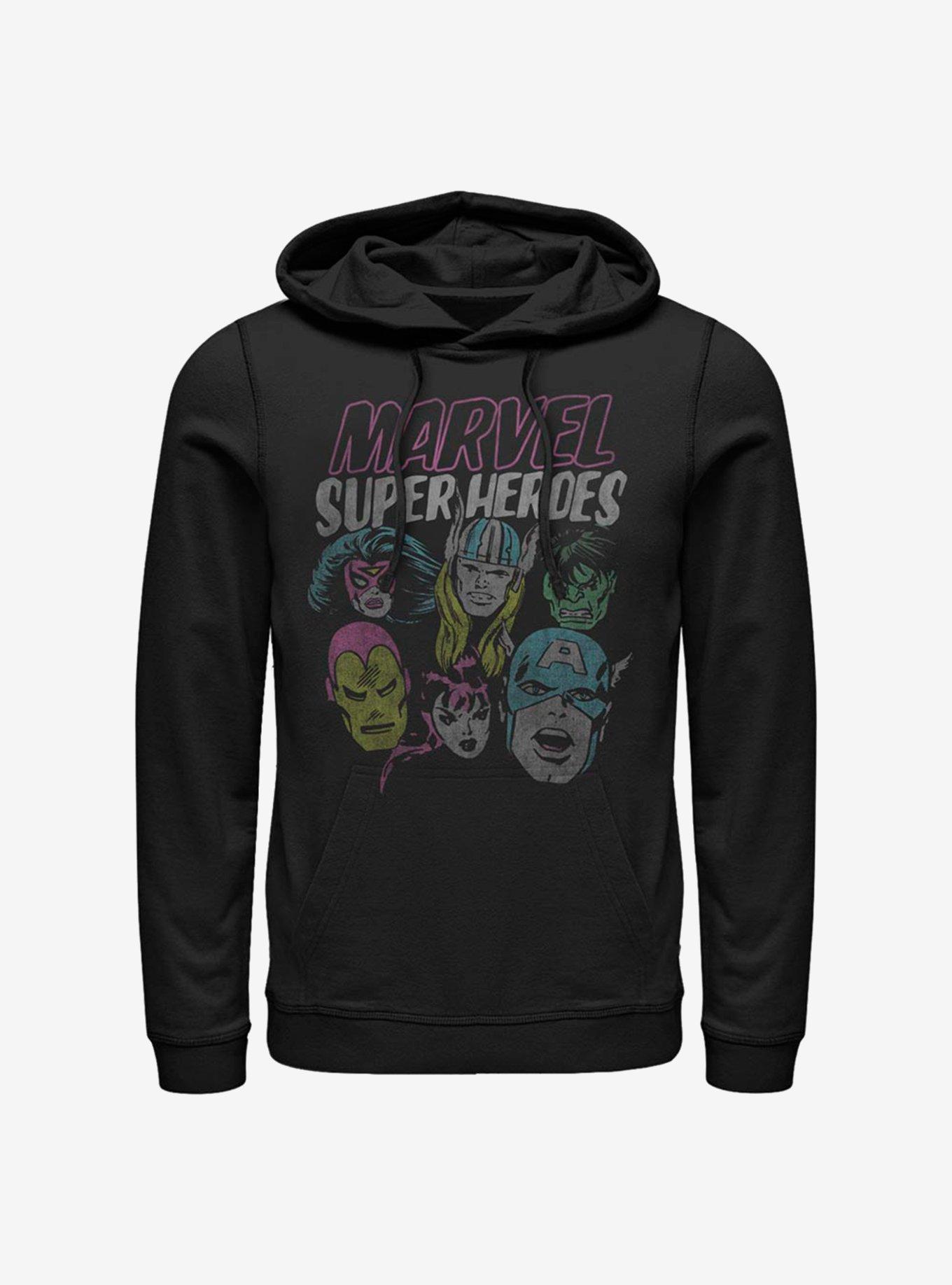 Marvel Avengers Grunge Heroes Hoodie, , hi-res