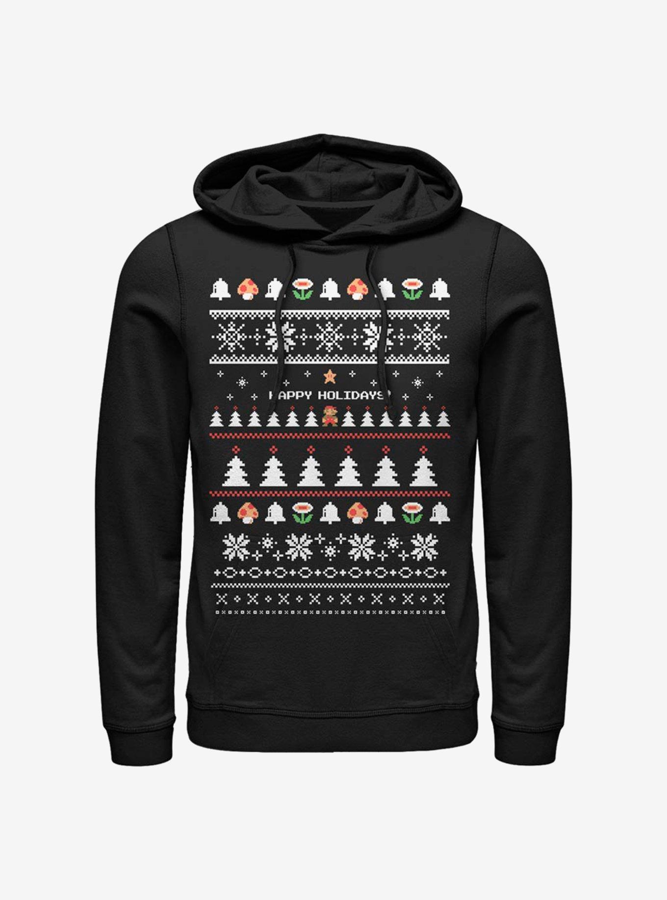Nintendo Super Mario It's A Holiday Hoodie, , hi-res