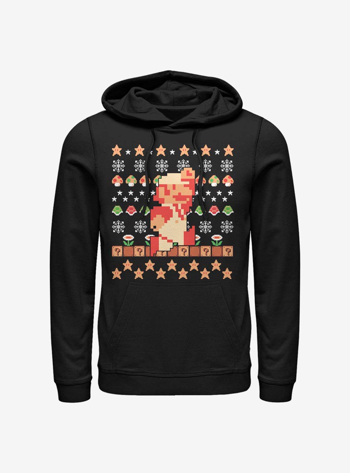 Nintendo Super Mario Holiday Pixels Hoodie, , hi-res