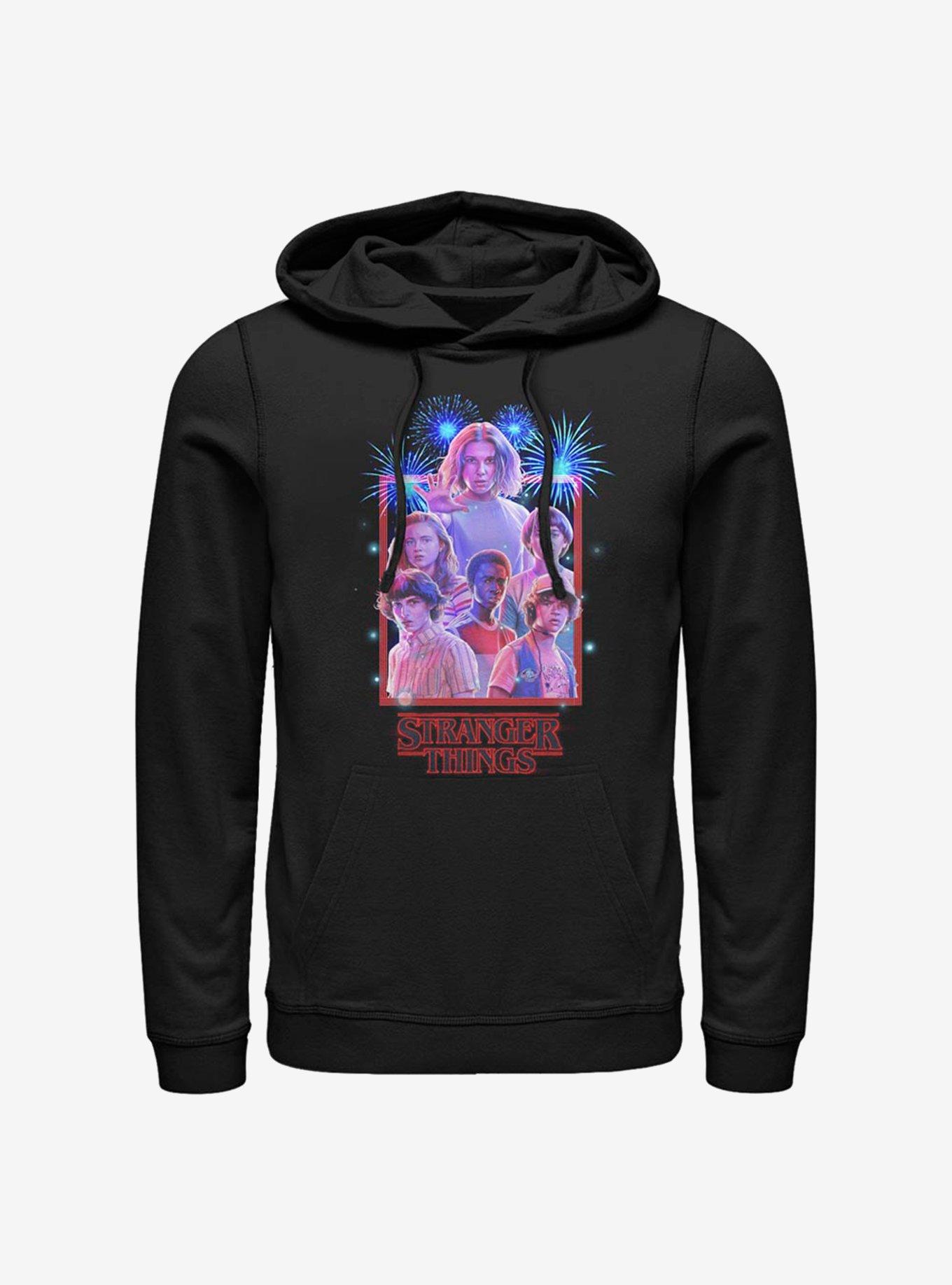 Stranger Things Poster Art Hoodie, BLACK, hi-res