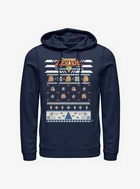 Nintendo The Legend Of Zelda Holiday Sweater Pattern Hoodie, , hi-res