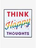 Disney Think Happy Thoughts Rainbow Block Art, , hi-res
