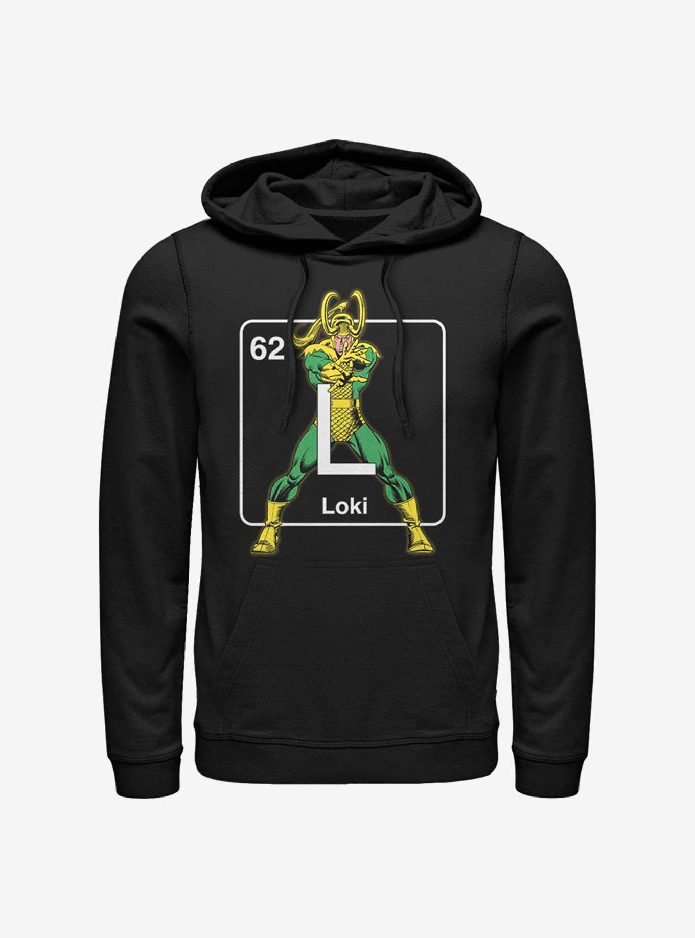 Marvel Loki Periodic Element Hoodie, , hi-res