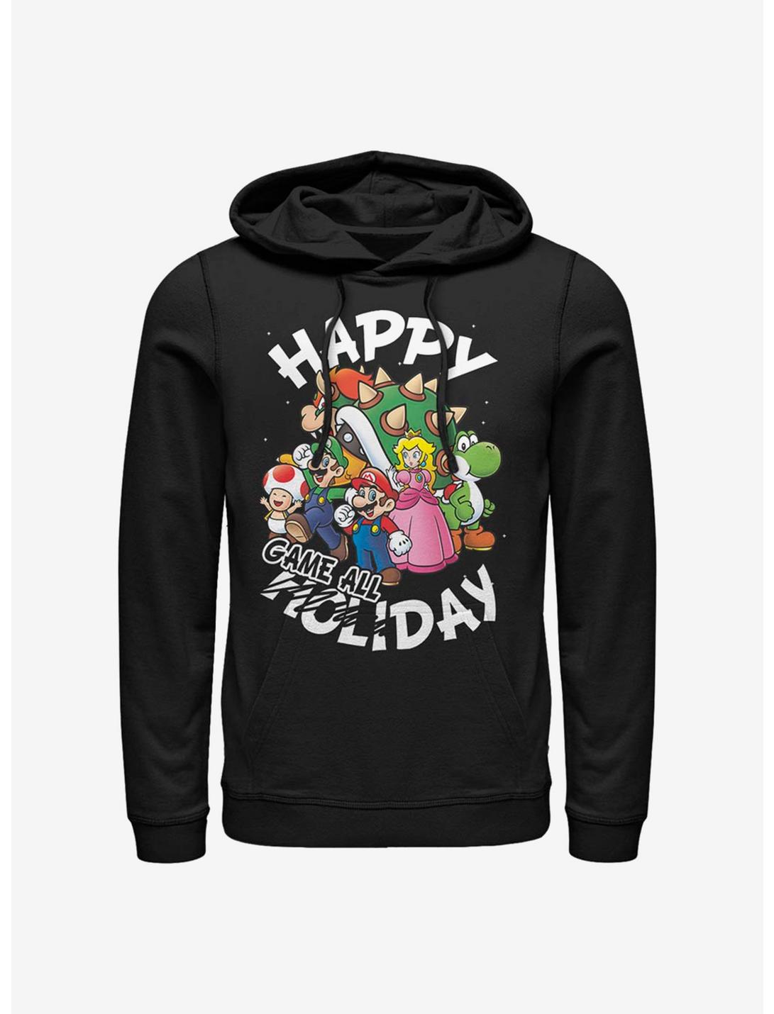 Nintendo Super Mario Happy Game Day Hoodie, BLACK, hi-res