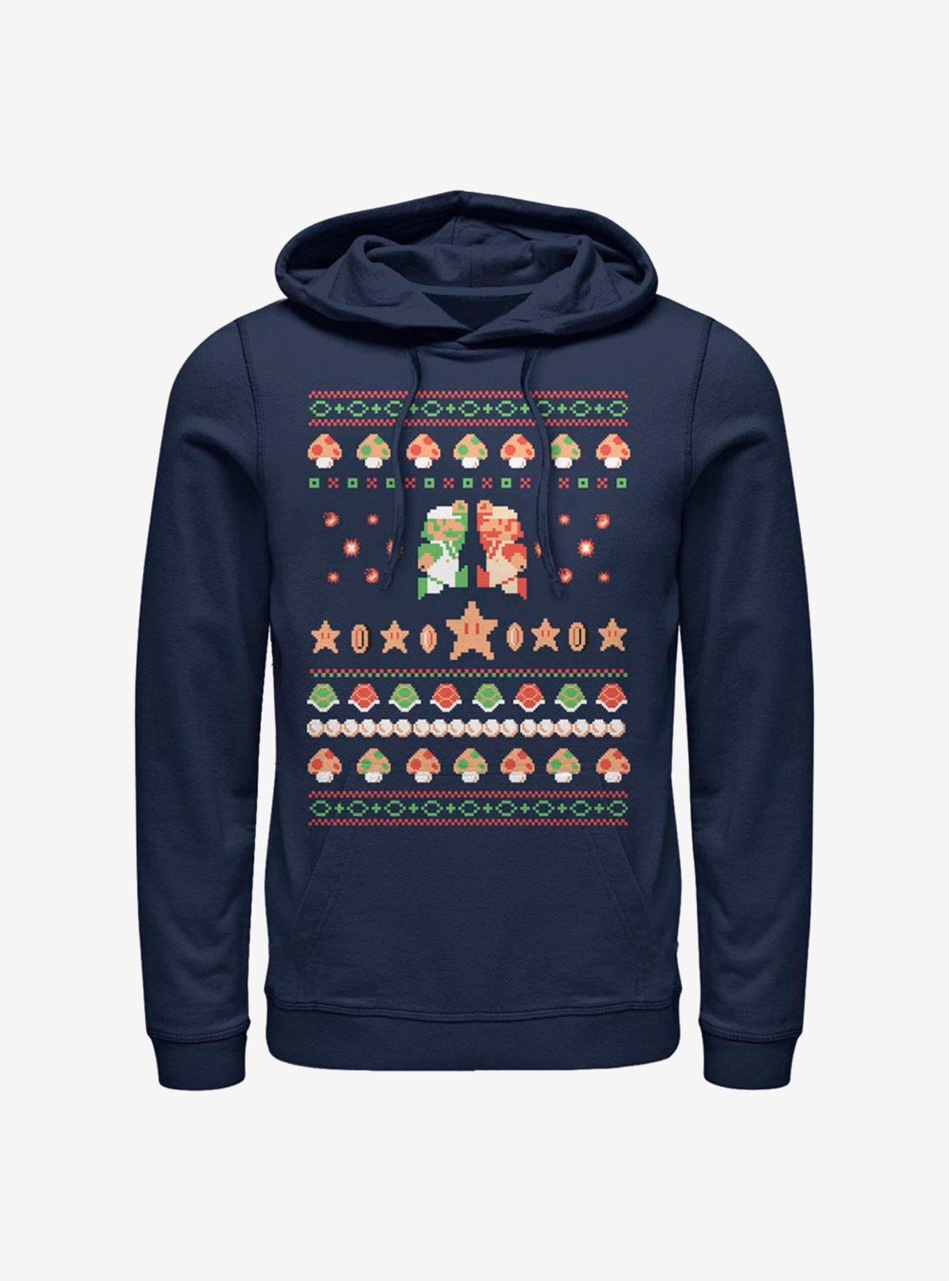 Nintendo Super Mario Holiday Friendship Hoodie, , hi-res