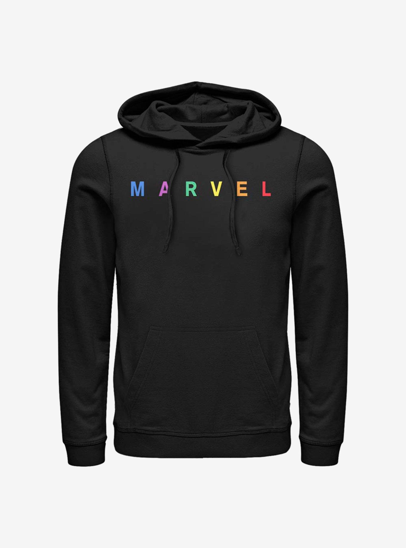 Marvel Classic Logo Hoodie, BLACK, hi-res