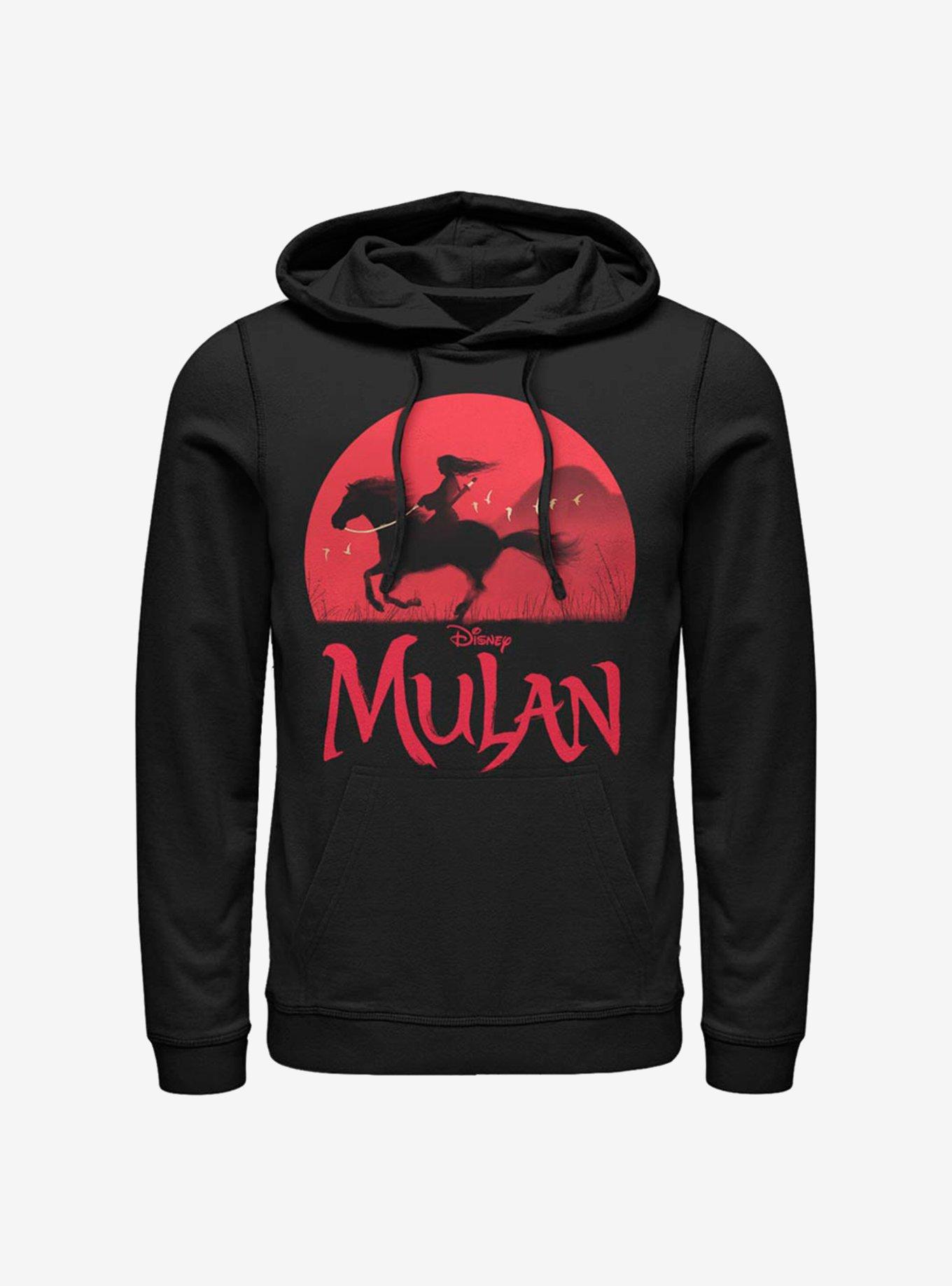 Disney Mulan Sunset Hoodie, BLACK, hi-res