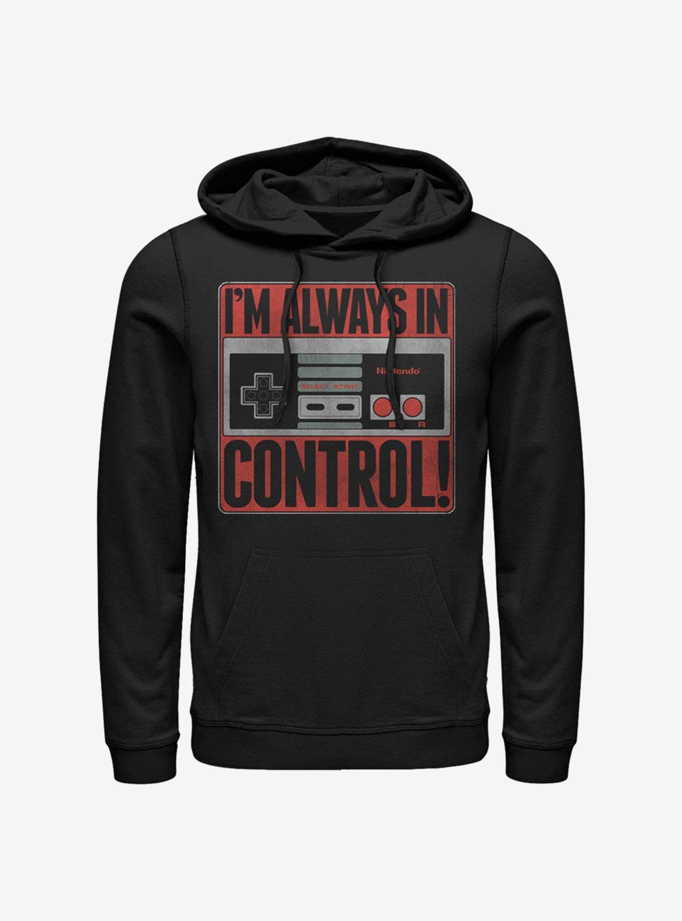 Nintendo Always In Control Hoodie, BLACK, hi-res