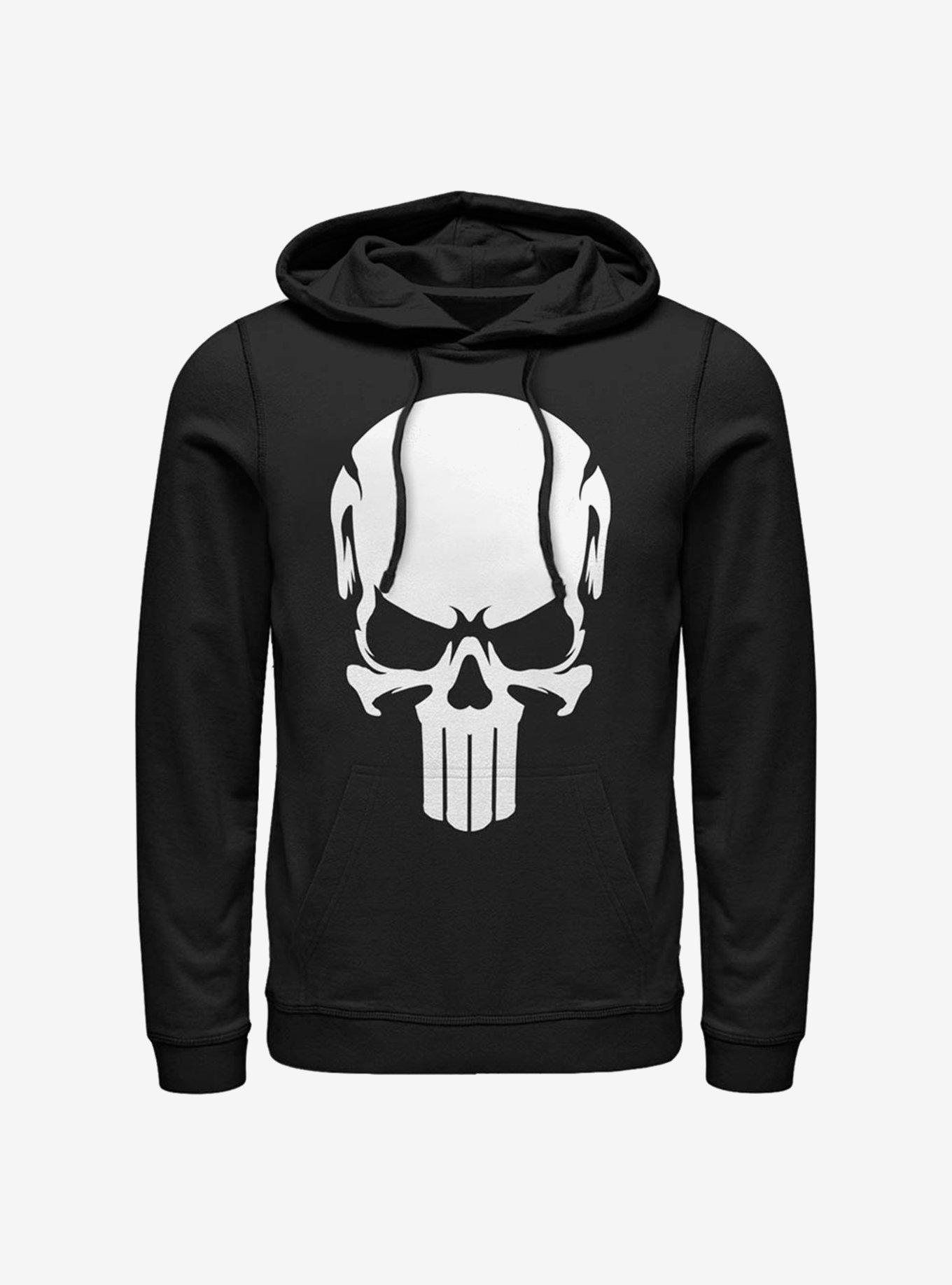 Black 2025 punisher hoodie