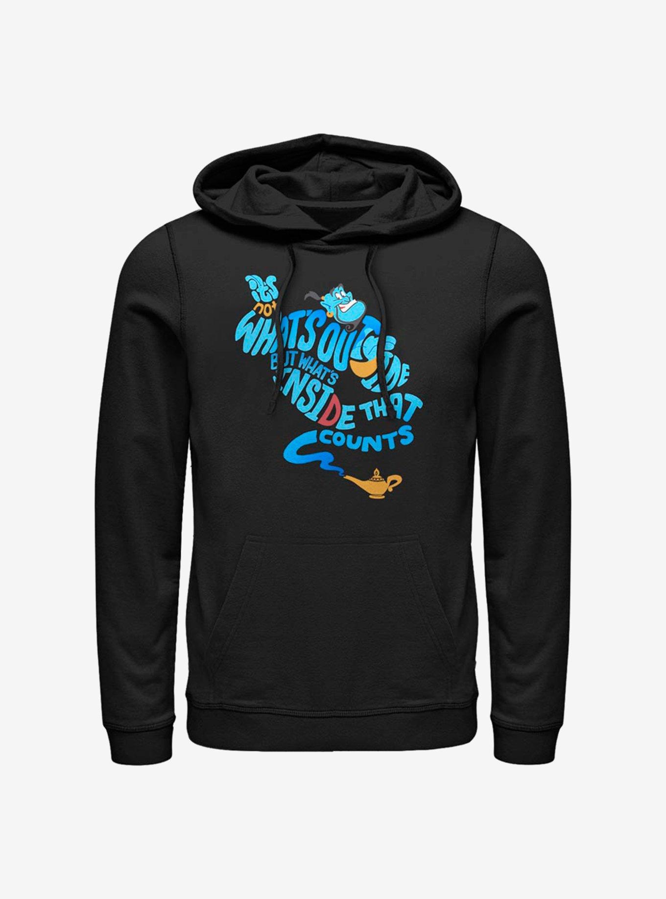 Disney Aladdin Genie Quote Silhouette Hoodie, , hi-res