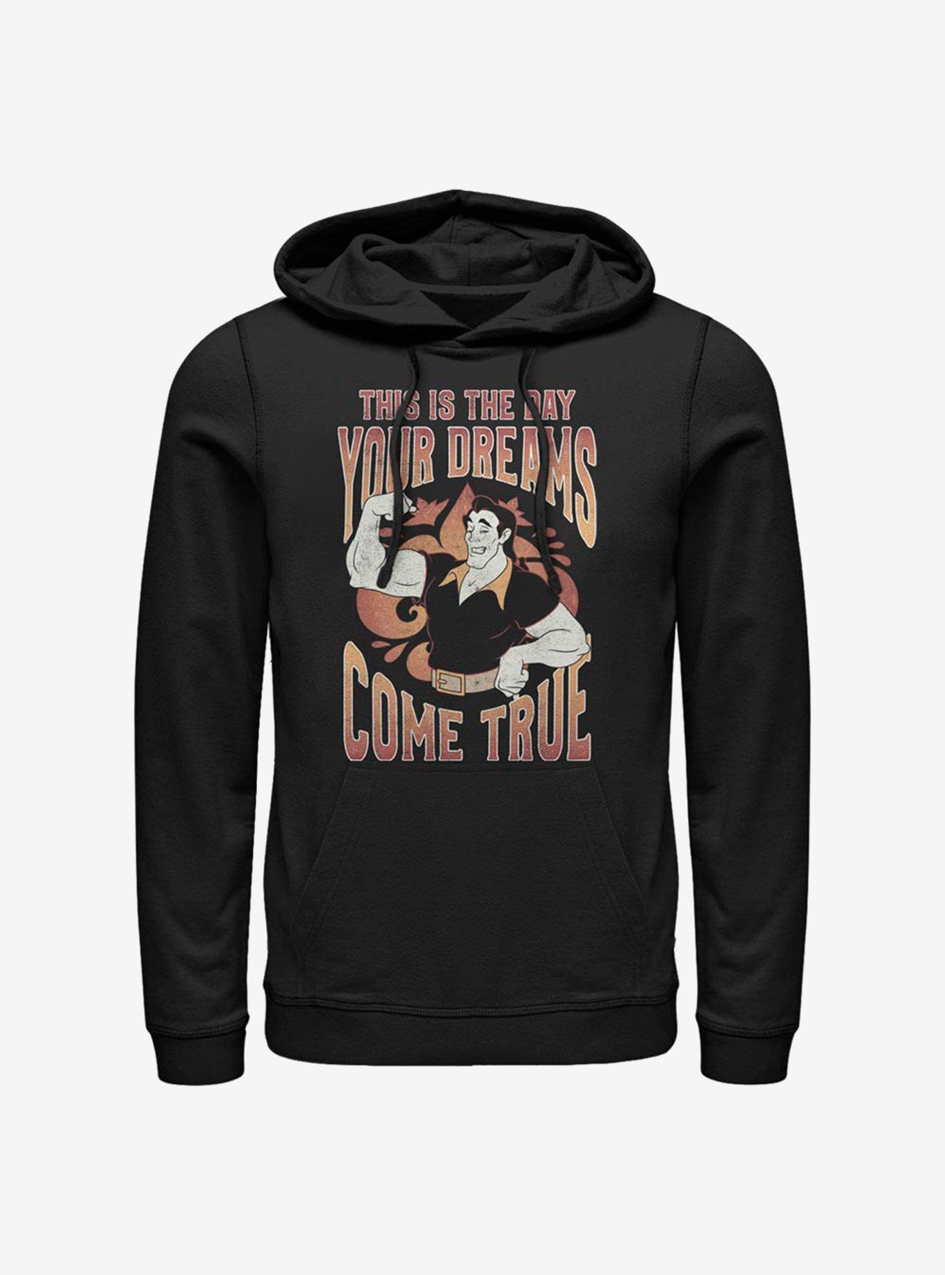 Disney Beauty And The Beast Gaston Dreams Hoodie, BLACK, hi-res