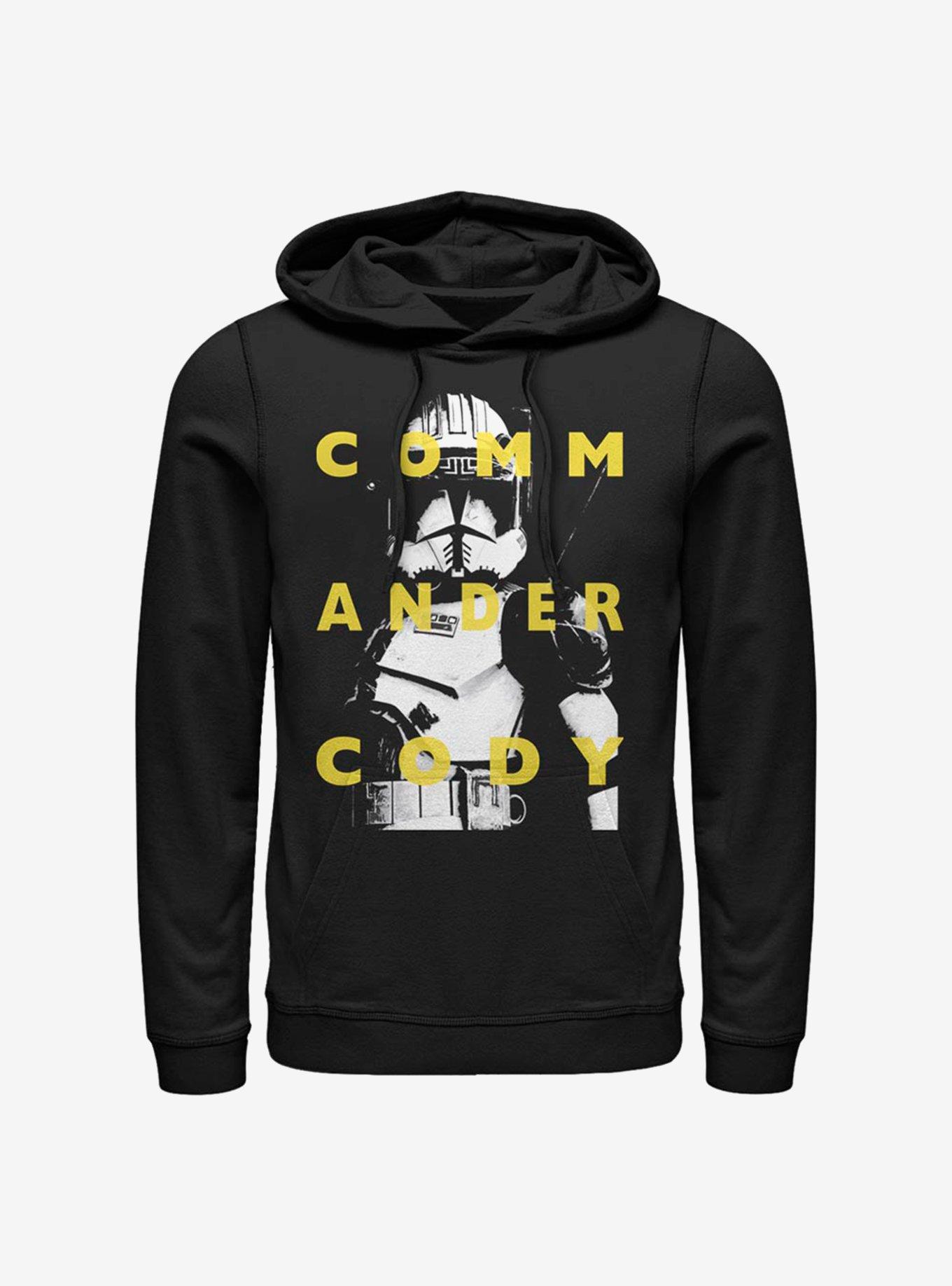 Star Wars: The Clone Wars Cody Text Hoodie, BLACK, hi-res