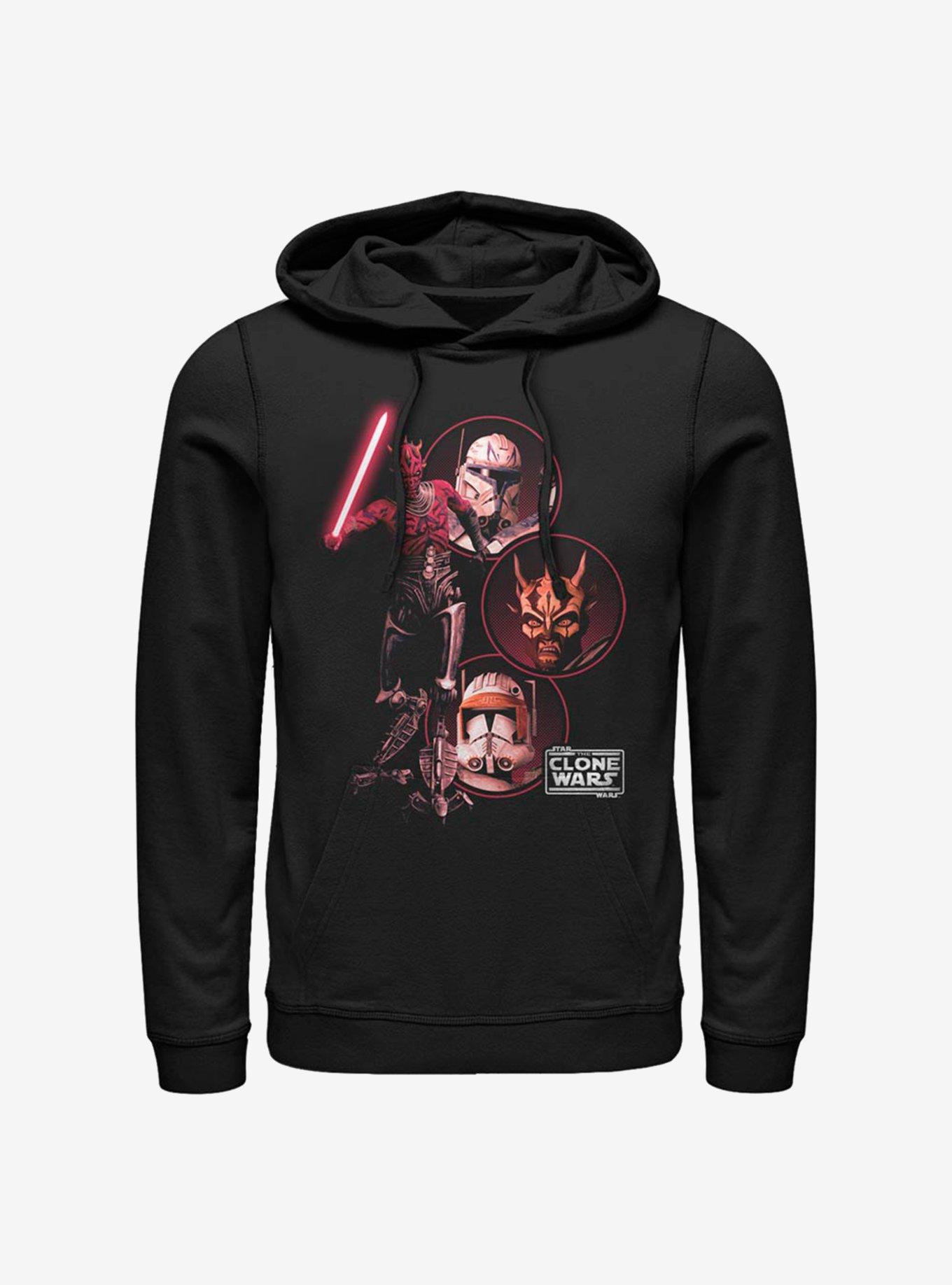 Star Wars: The Clone Wars Darkside Group Hoodie, BLACK, hi-res view 1