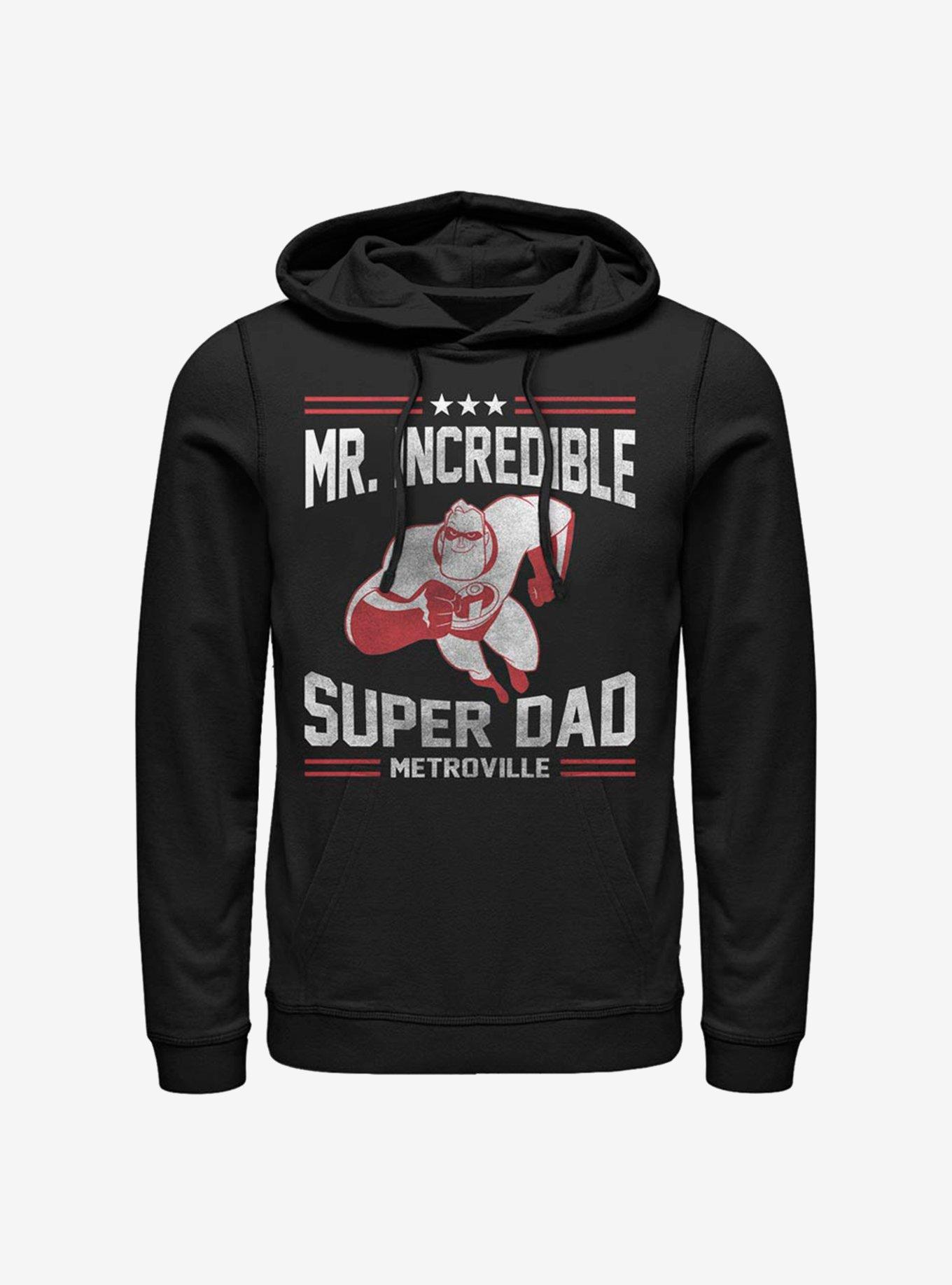 Disney Pixar The Incredibles Sporty Super Dad Hoodie, BLACK, hi-res