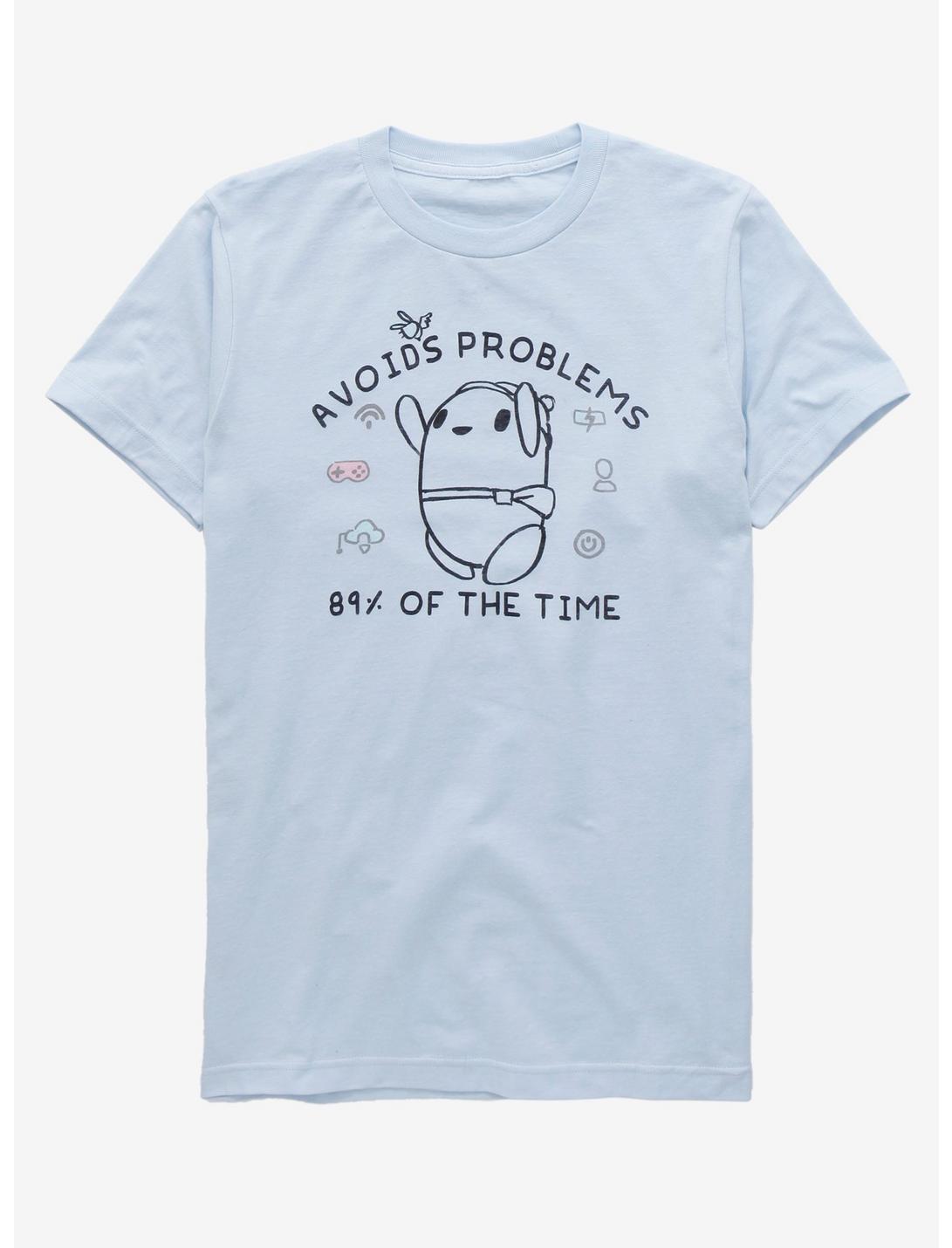 Ron's Gone Wrong Ron Avoids Problems T-Shirt - BoxLunch Exclusive, LIGHT BLUE, hi-res