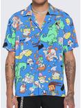 Nickelodeon '90s Characters Woven Button-Up, MULTI, hi-res