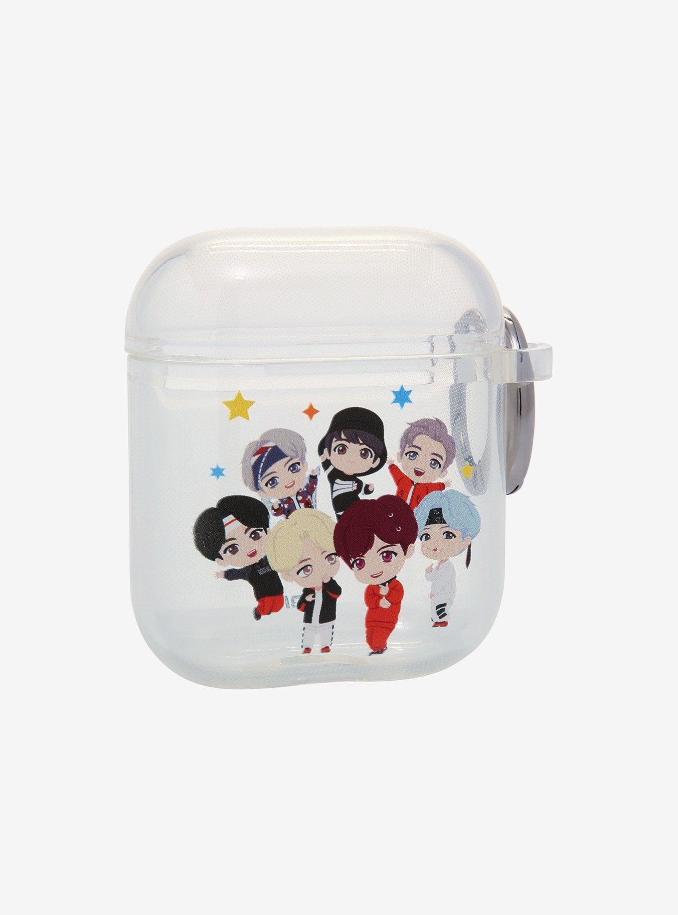 TinyTAN Character Clear Wireless Earbud Case Cover Inspired By BTS, , hi-res