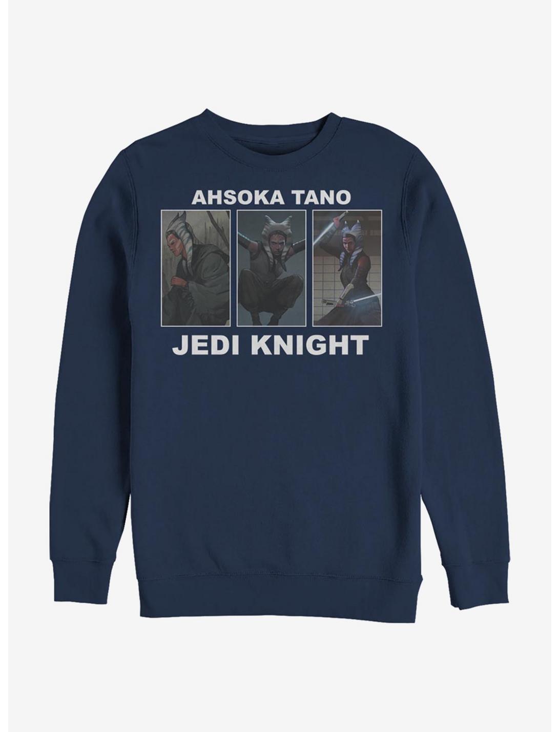 Star Wars The Mandalorian Ahsoka Battle Sweatshirt, NAVY, hi-res